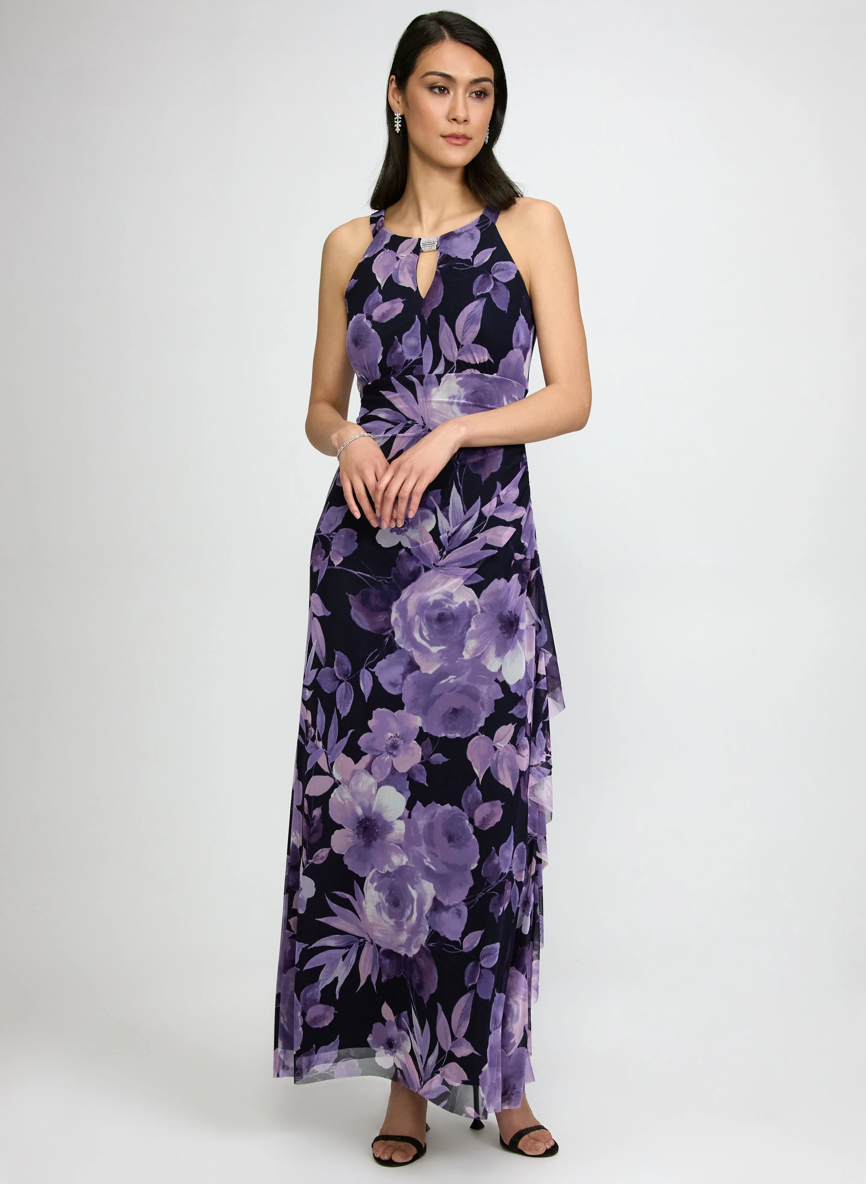 Laura Floral Waterfall Ruffle Dress Laura Floral Waterfall Ruffle Dress - Image 1