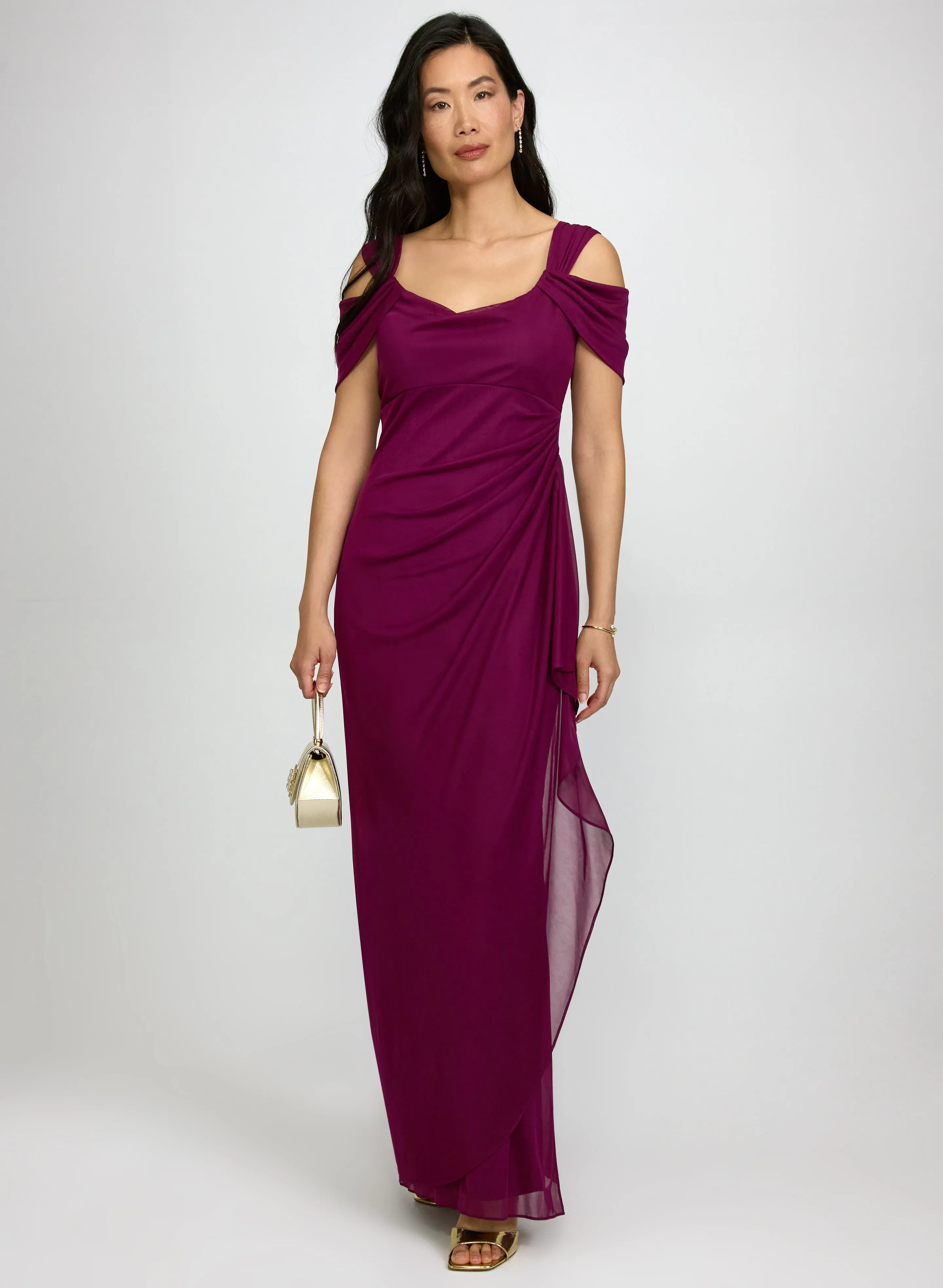 Laura Mesh Cowl Neck Dress Laura Mesh Cowl Neck Dress - Image 1