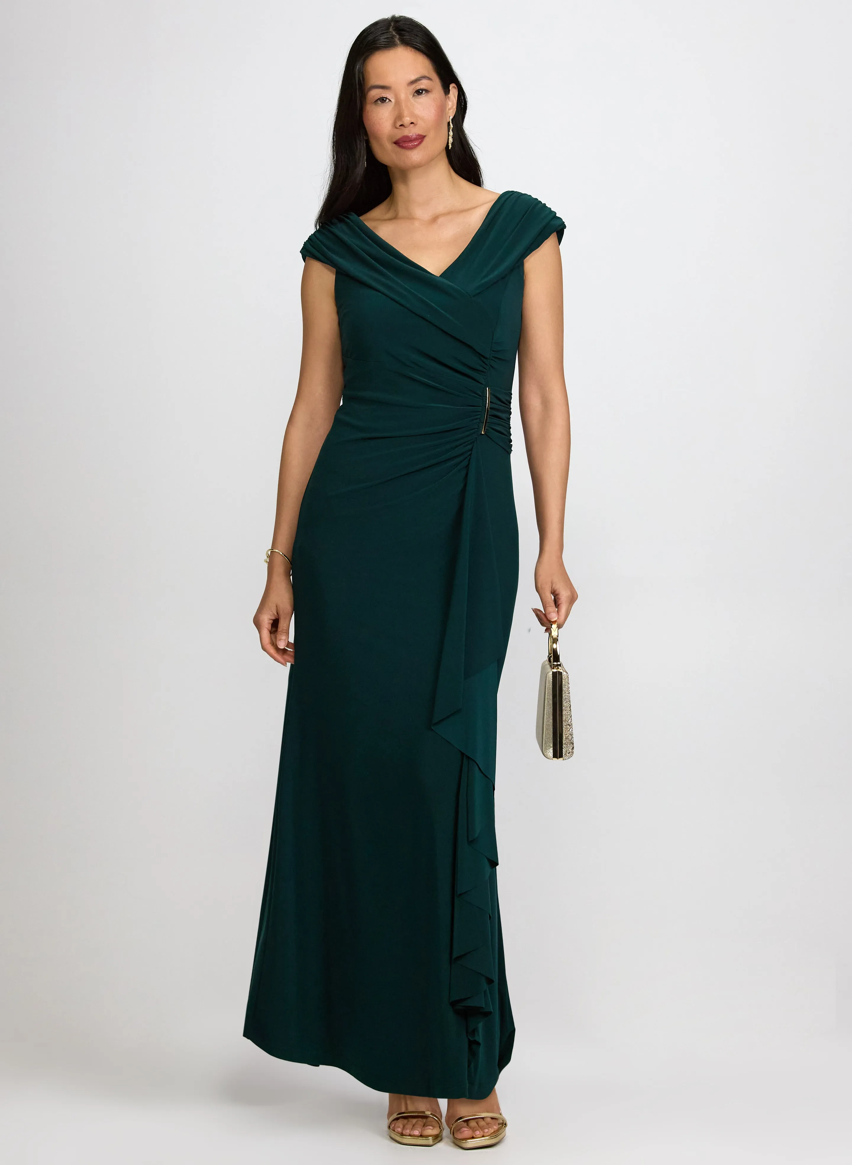 Laura Fitted Shawl Collar Dress Laura Fitted Shawl Collar Dress - Image 1