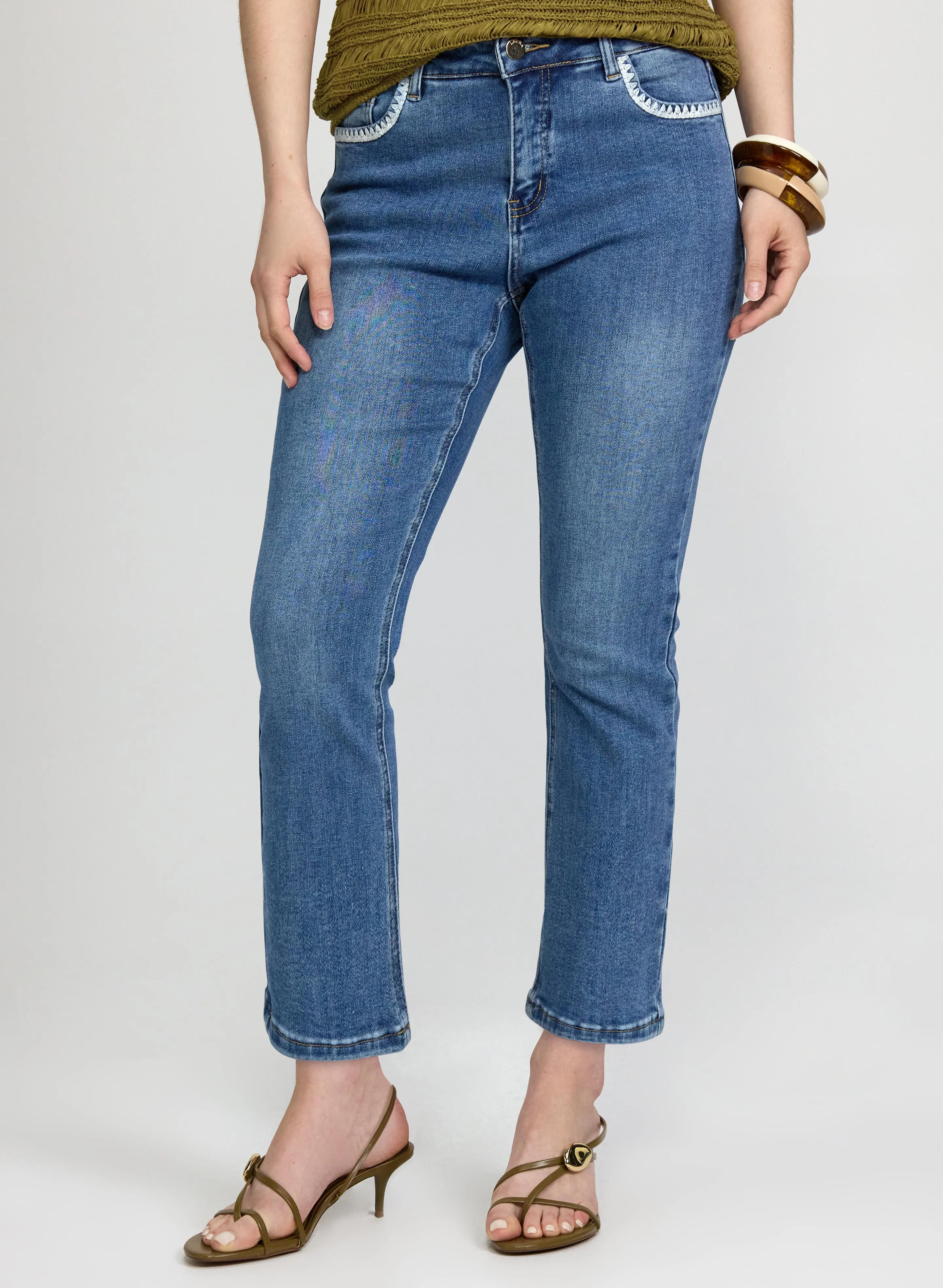Laura Cropped Straight-Leg Jeans Laura Cropped Straight-Leg Jeans - Image 1