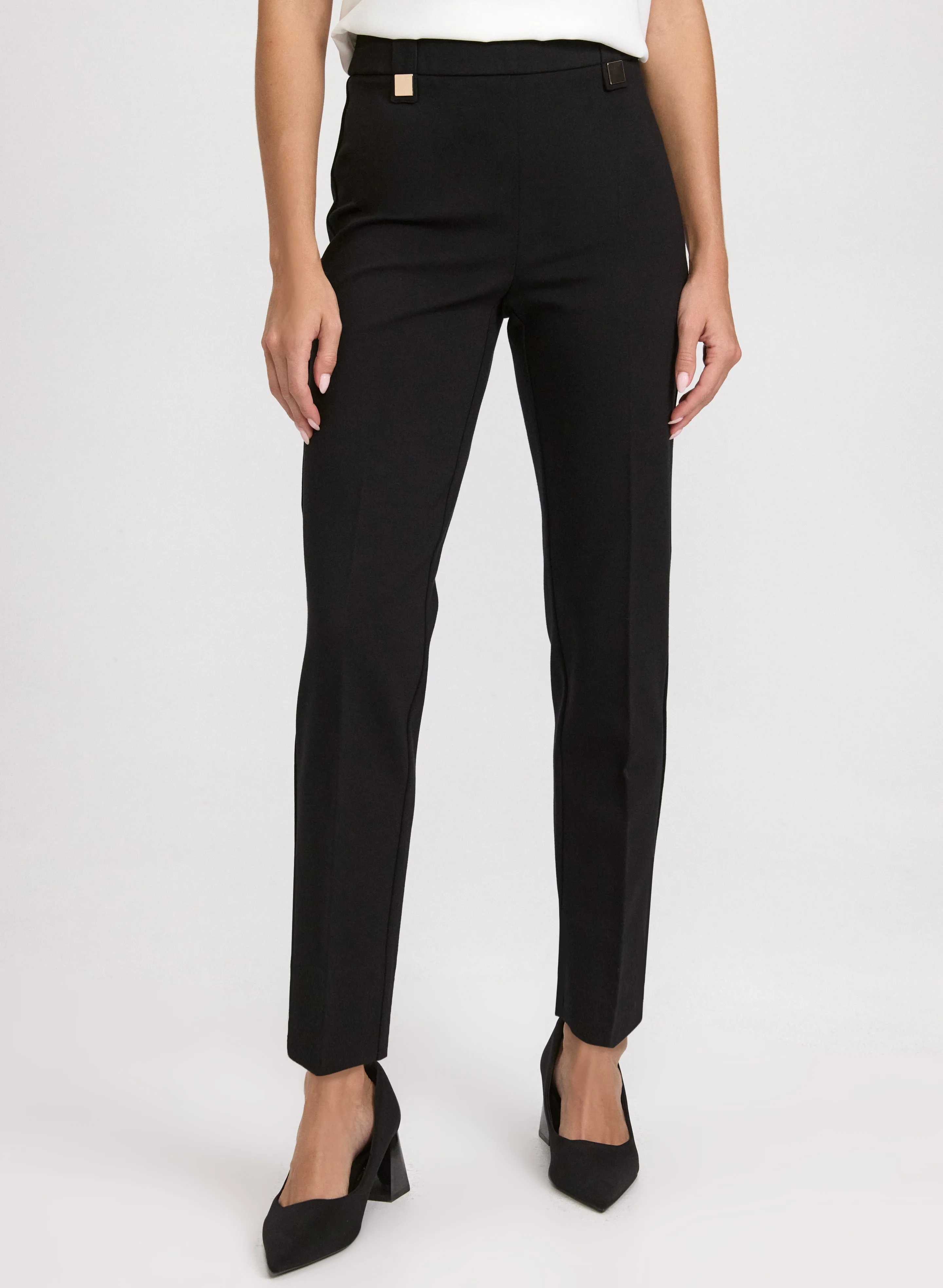 Laura Sofia Rivet Detail Slim-Leg Pants Laura Sofia Rivet Detail Slim-Leg Pants - Image 1
