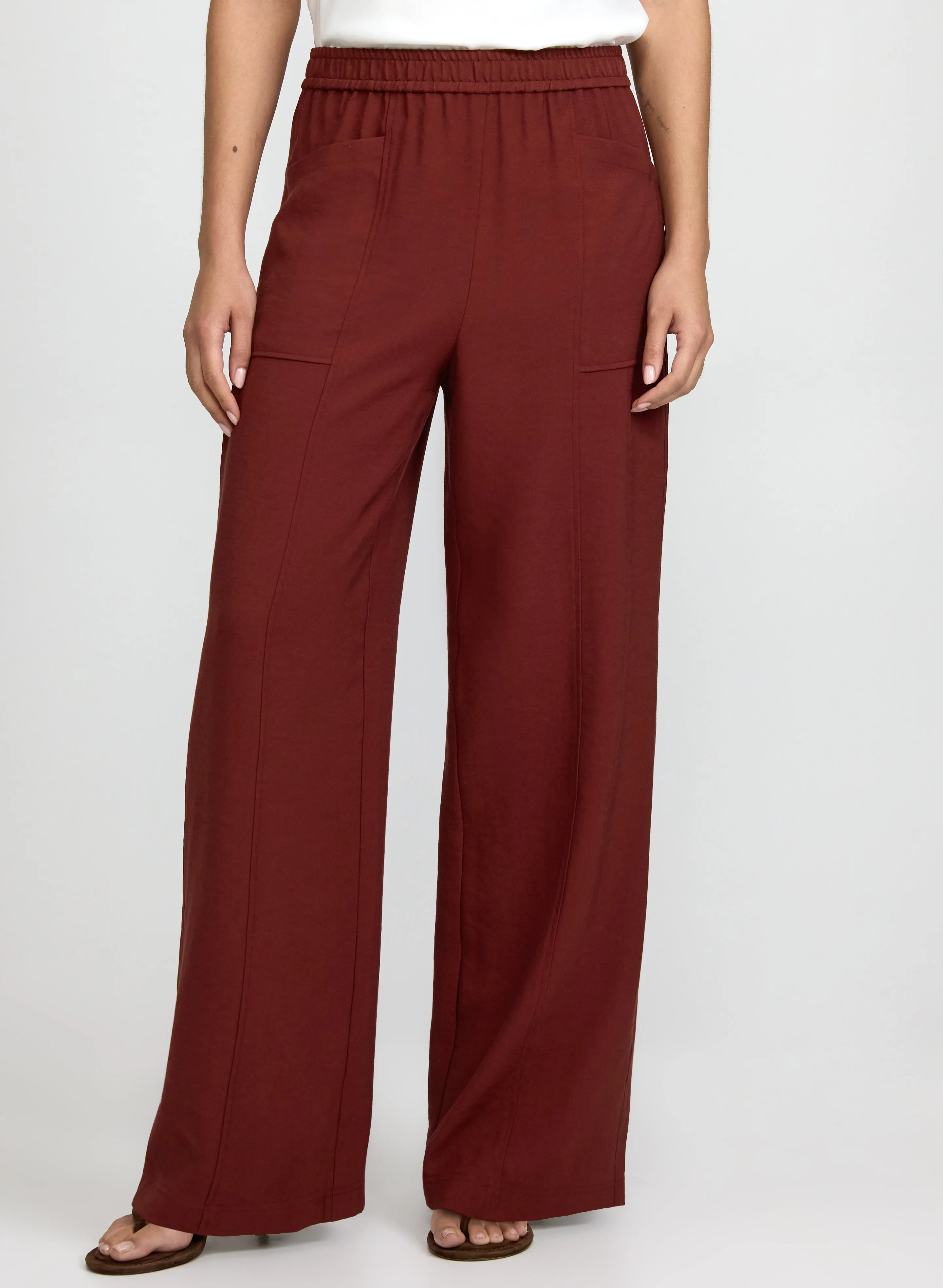 Laura Pull-On Wide-Leg Pants Laura Pull-On Wide-Leg Pants - Image 1
