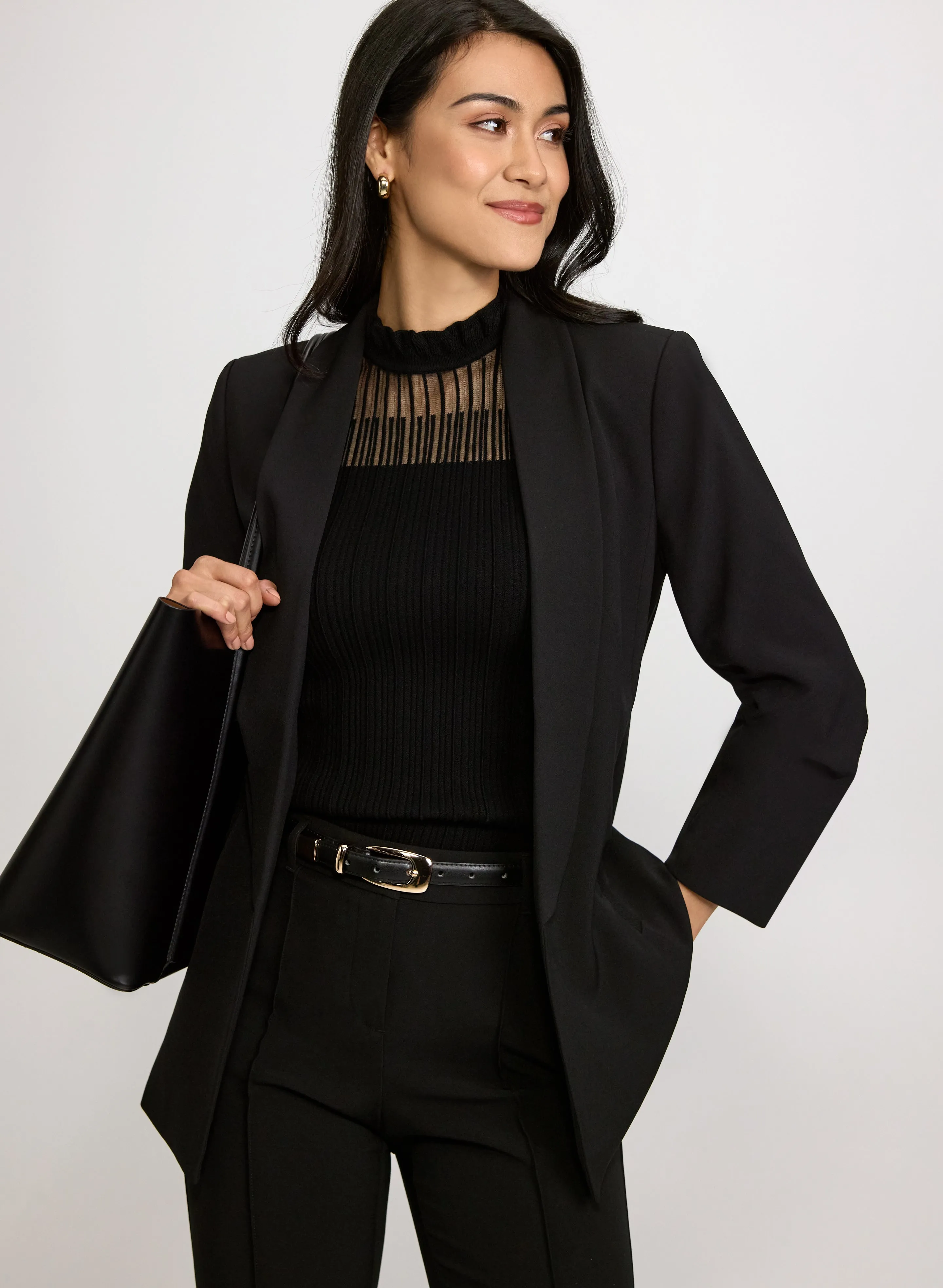 Laura Shawl Collar Twill Jacket Laura Shawl Collar Twill Jacket - Image 1