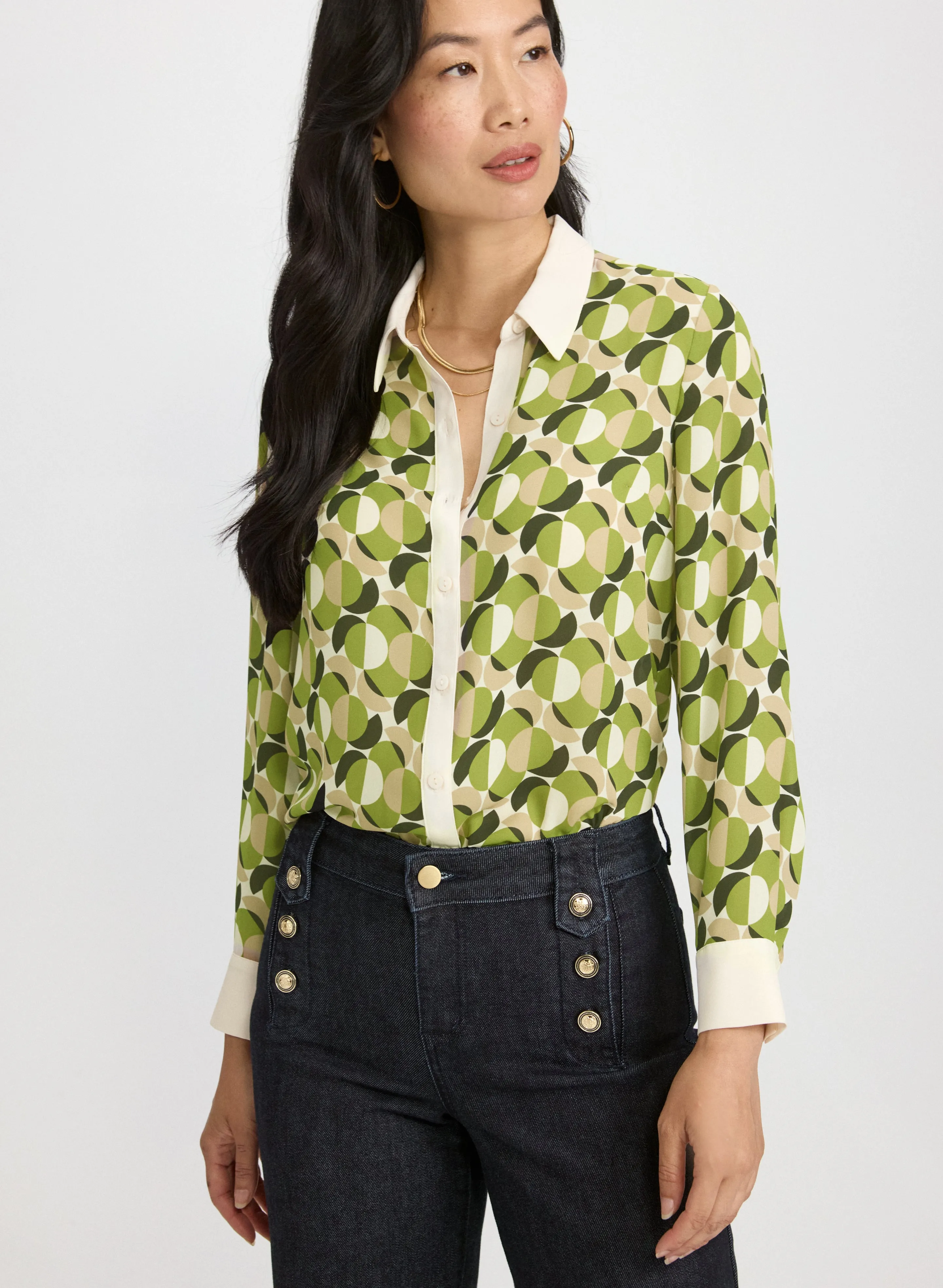 Laura Geometric Print Blouse Laura Geometric Print Blouse - Image 1