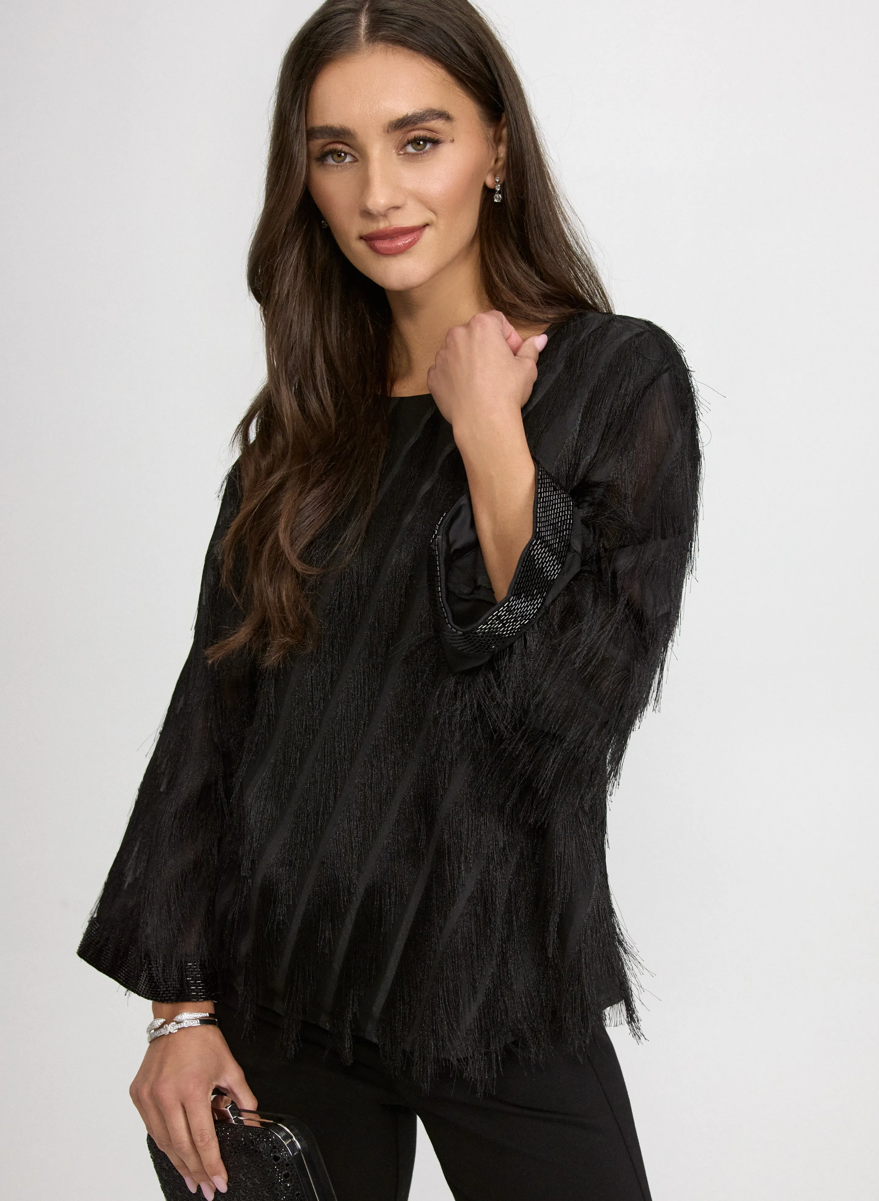 Laura Fringe Embellished Blouse Laura Fringe Embellished Blouse - Image 1