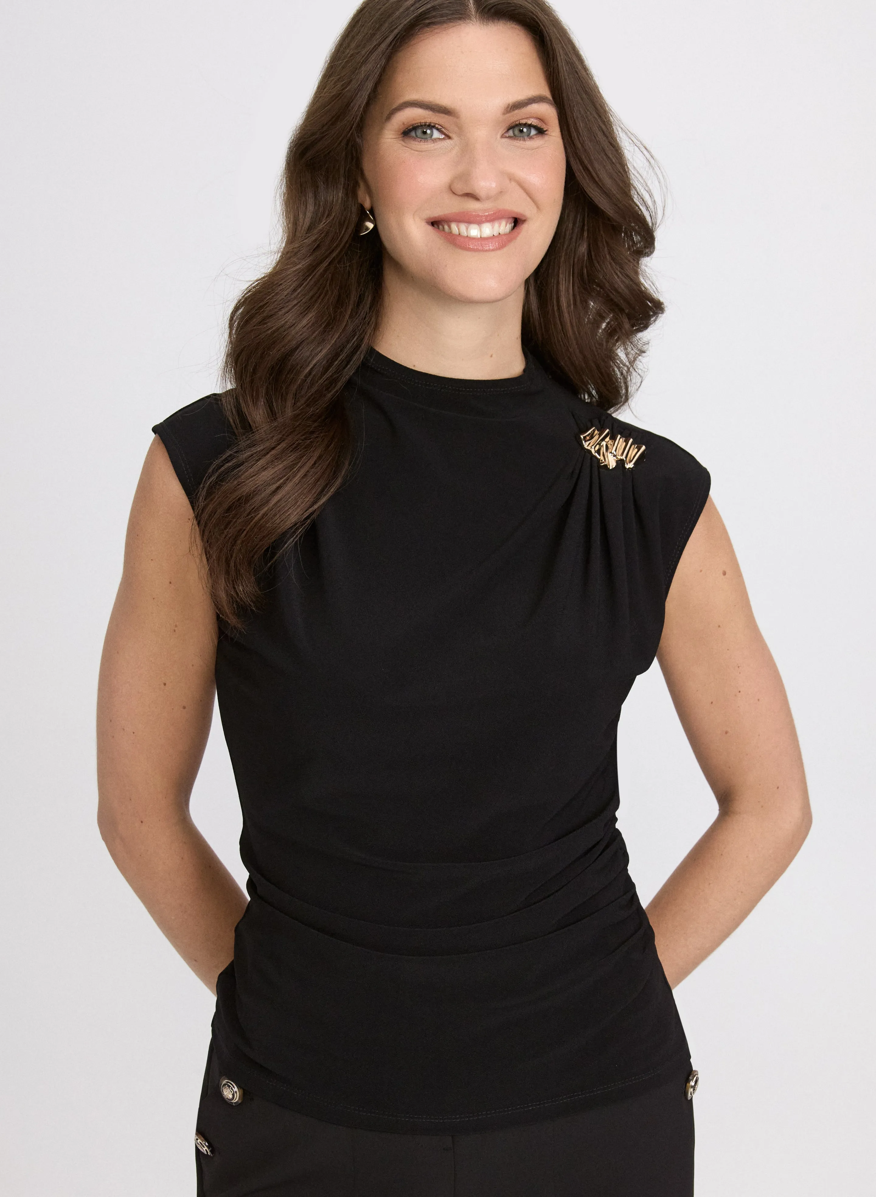 Laura Shoulder Buckle Top Laura Shoulder Buckle Top - Image 1