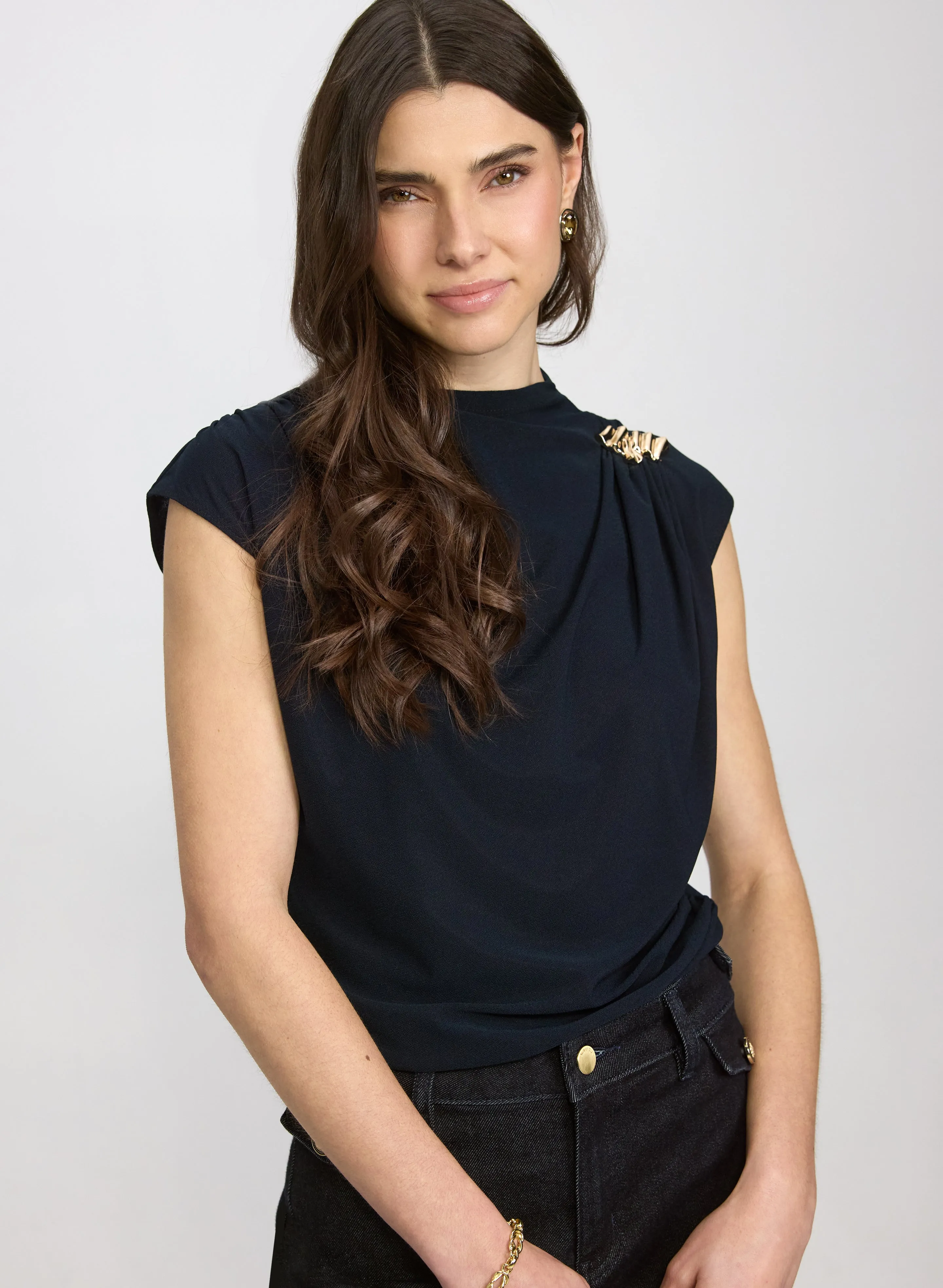 Laura Shoulder Buckle Top Laura Shoulder Buckle Top - Image 1
