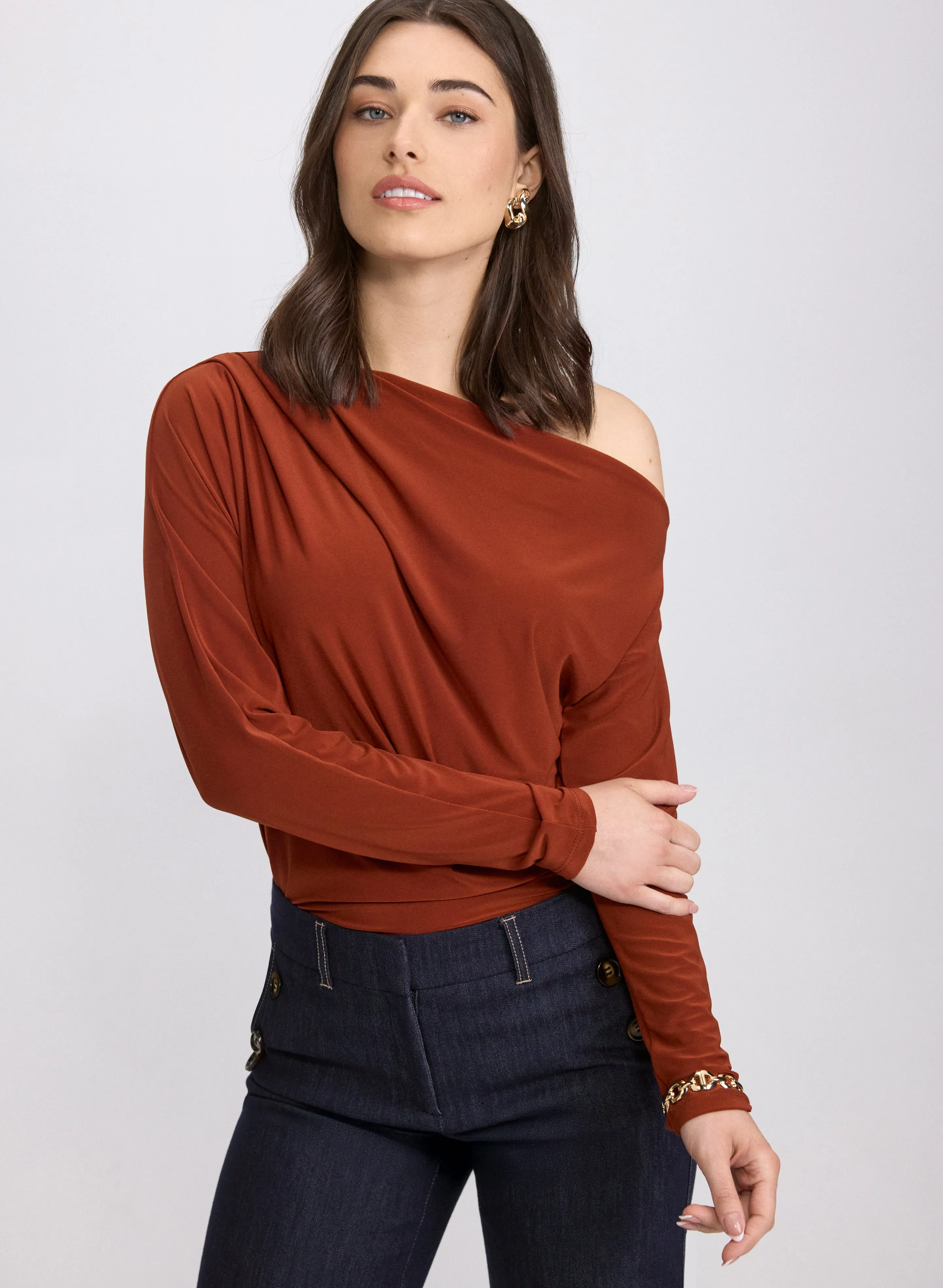 Laura Asymmetric Off-Shoulder Top Laura Asymmetric Off-Shoulder Top - Image 1