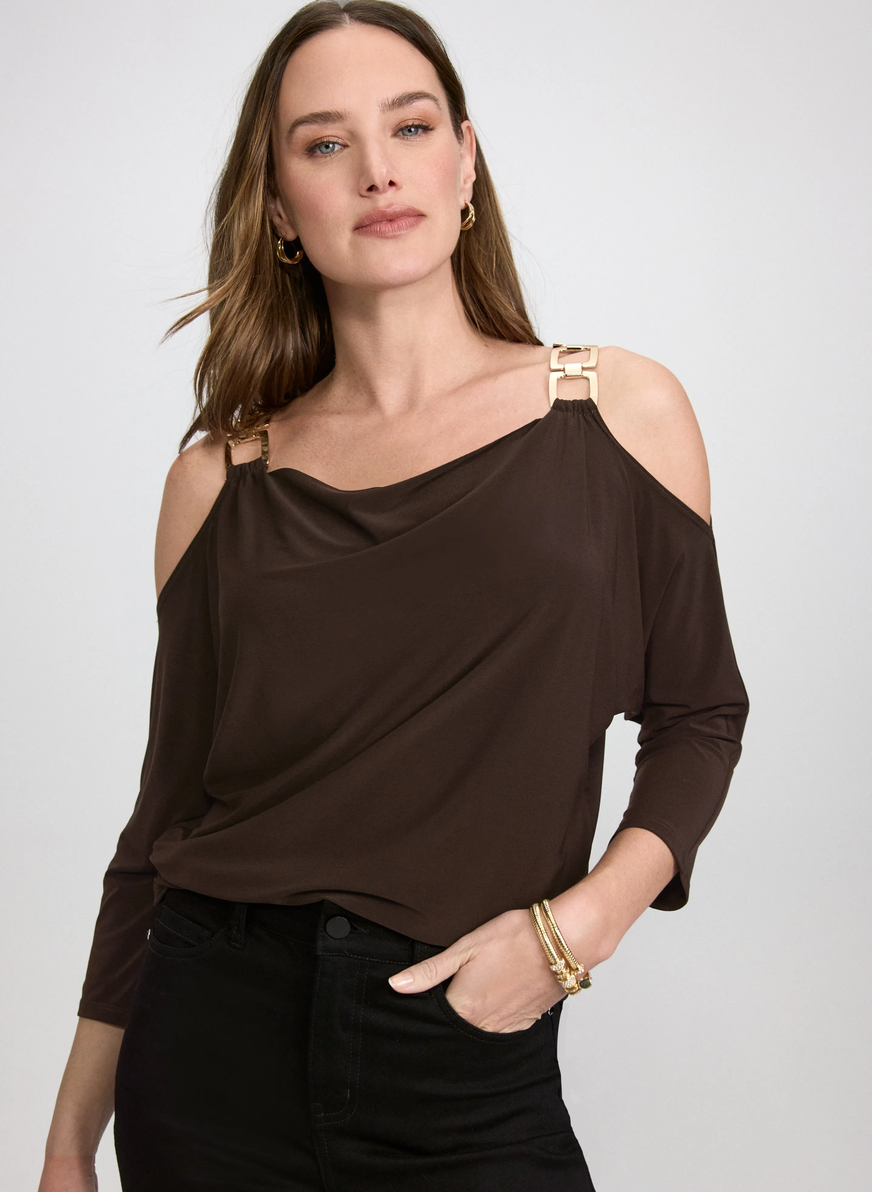 Laura Chain Link Detail Top Laura Chain Link Detail Top - Image 1
