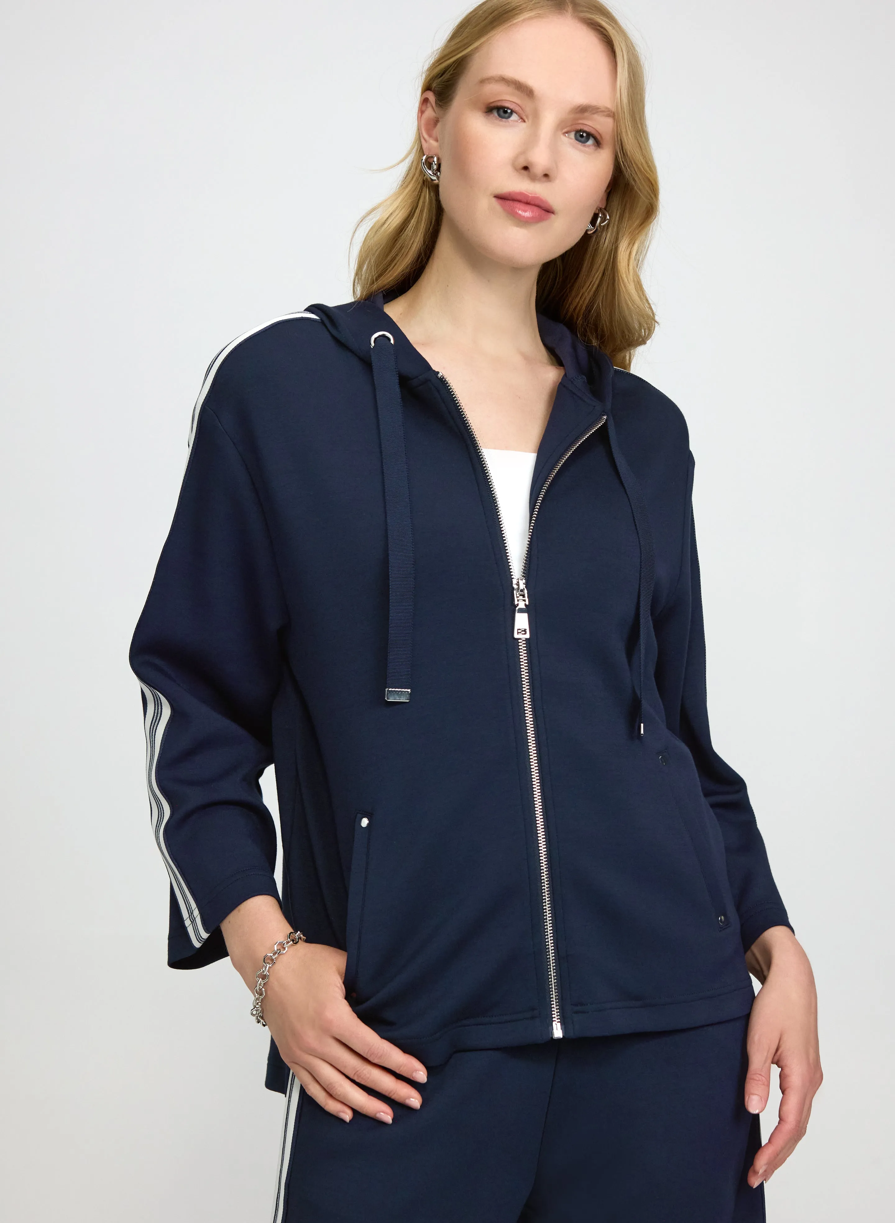 Laura Zip Front Hooded Top Laura Zip Front Hooded Top - Image 1