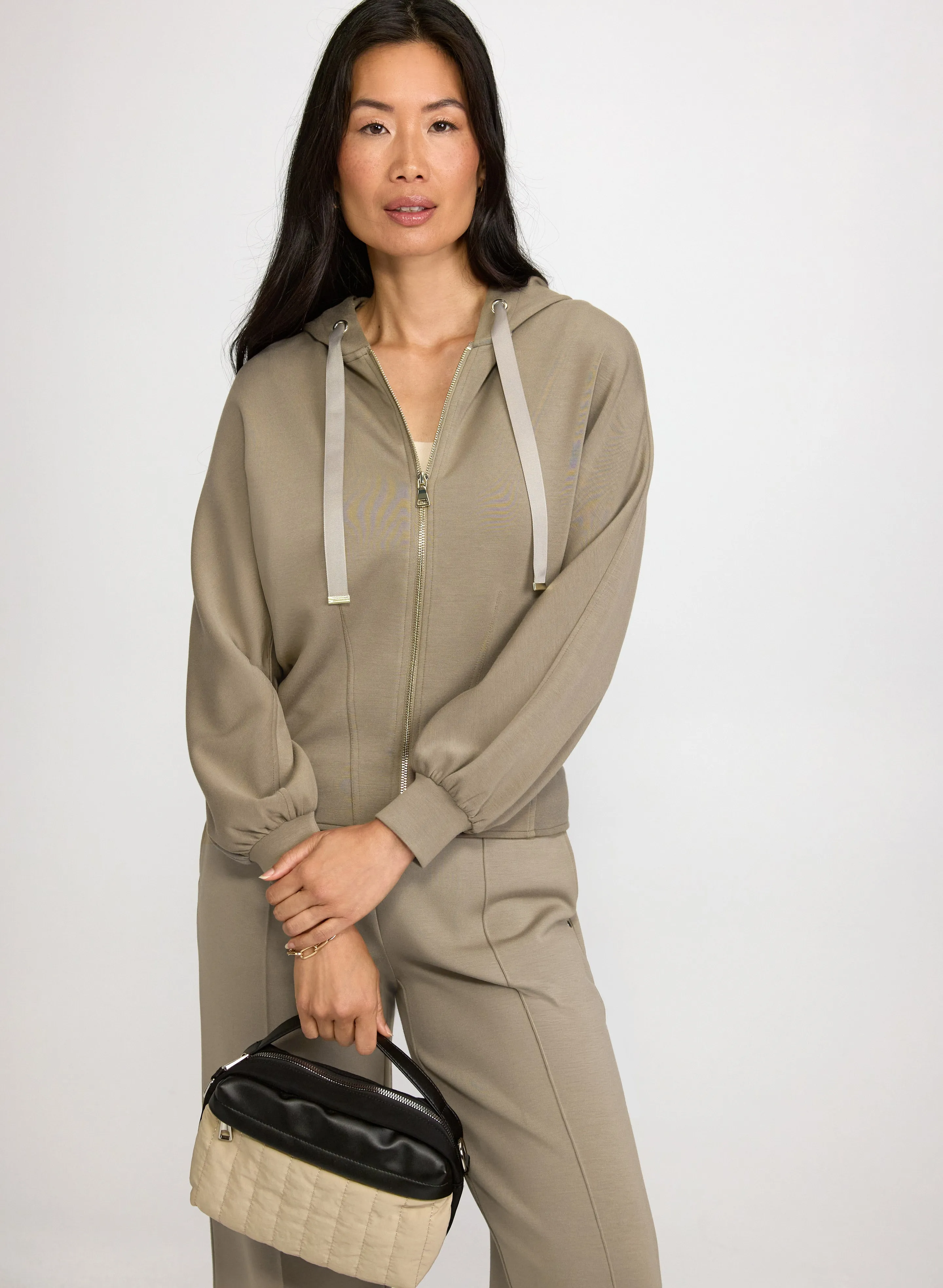 Laura Hooded Zip-Up Top Laura Hooded Zip-Up Top - Image 1