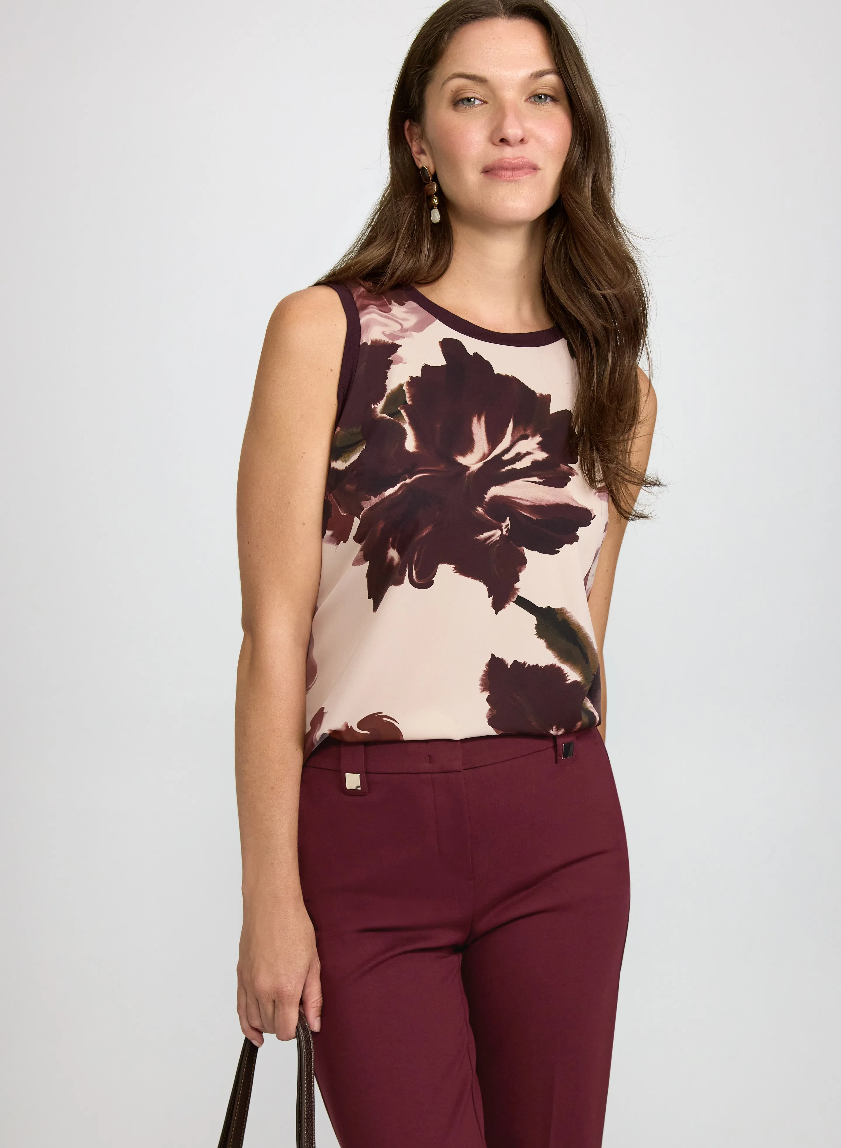 Laura Sleeveless Floral Hybrid Top Laura Sleeveless Floral Hybrid Top - Image 1