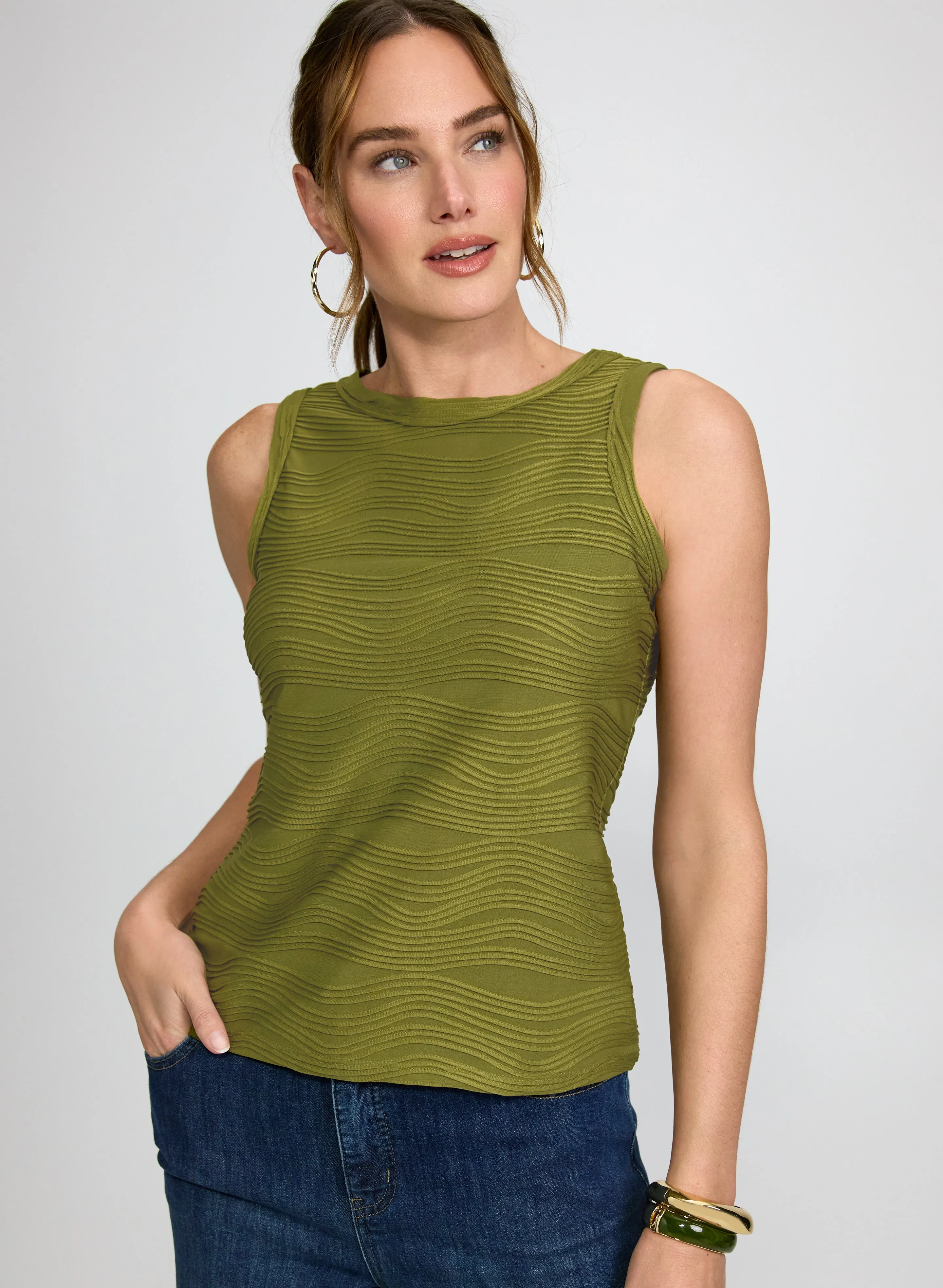 Laura Textured Sleeveless Top Laura Textured Sleeveless Top - Image 1