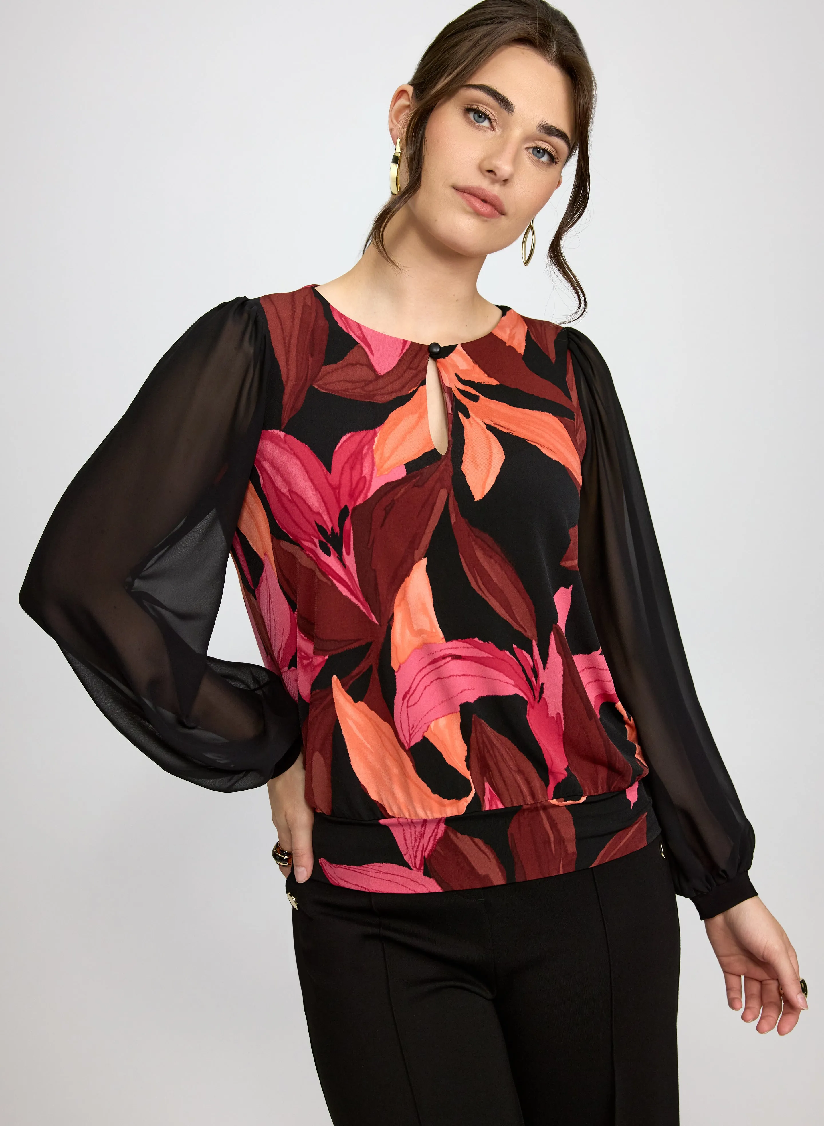 Laura Lily Print Top Laura Lily Print Top - Image 1