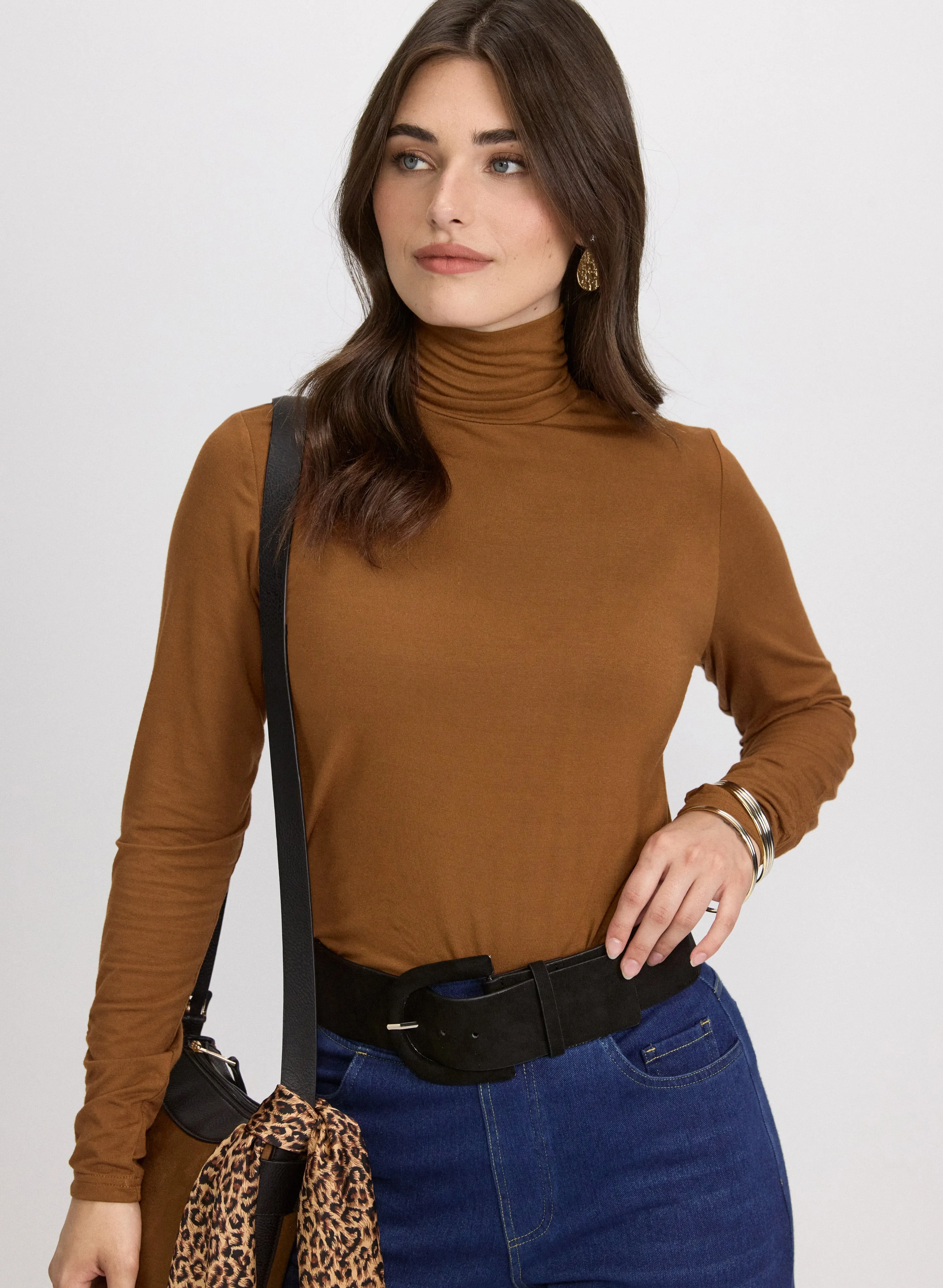 Laura Ruched Turtleneck Top Laura Ruched Turtleneck Top - Image 1