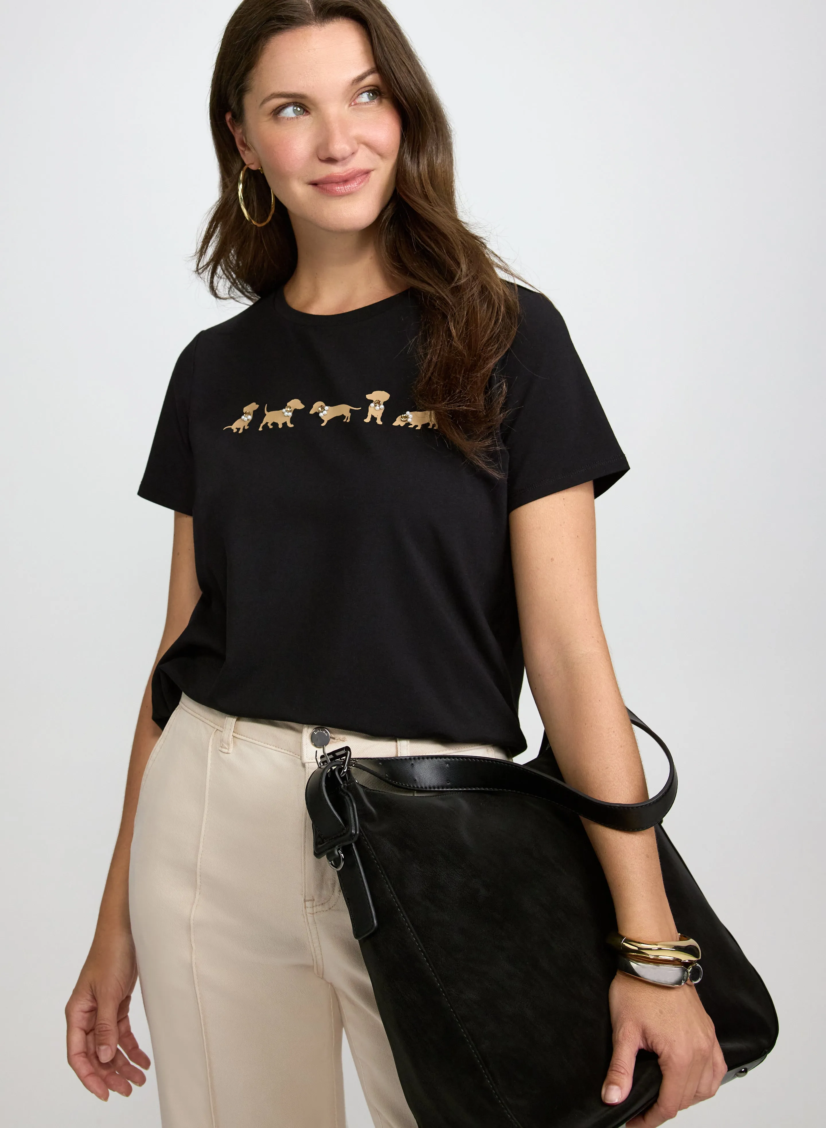 Laura Dog Print T-Shirt Laura Dog Print T-Shirt - Image 1