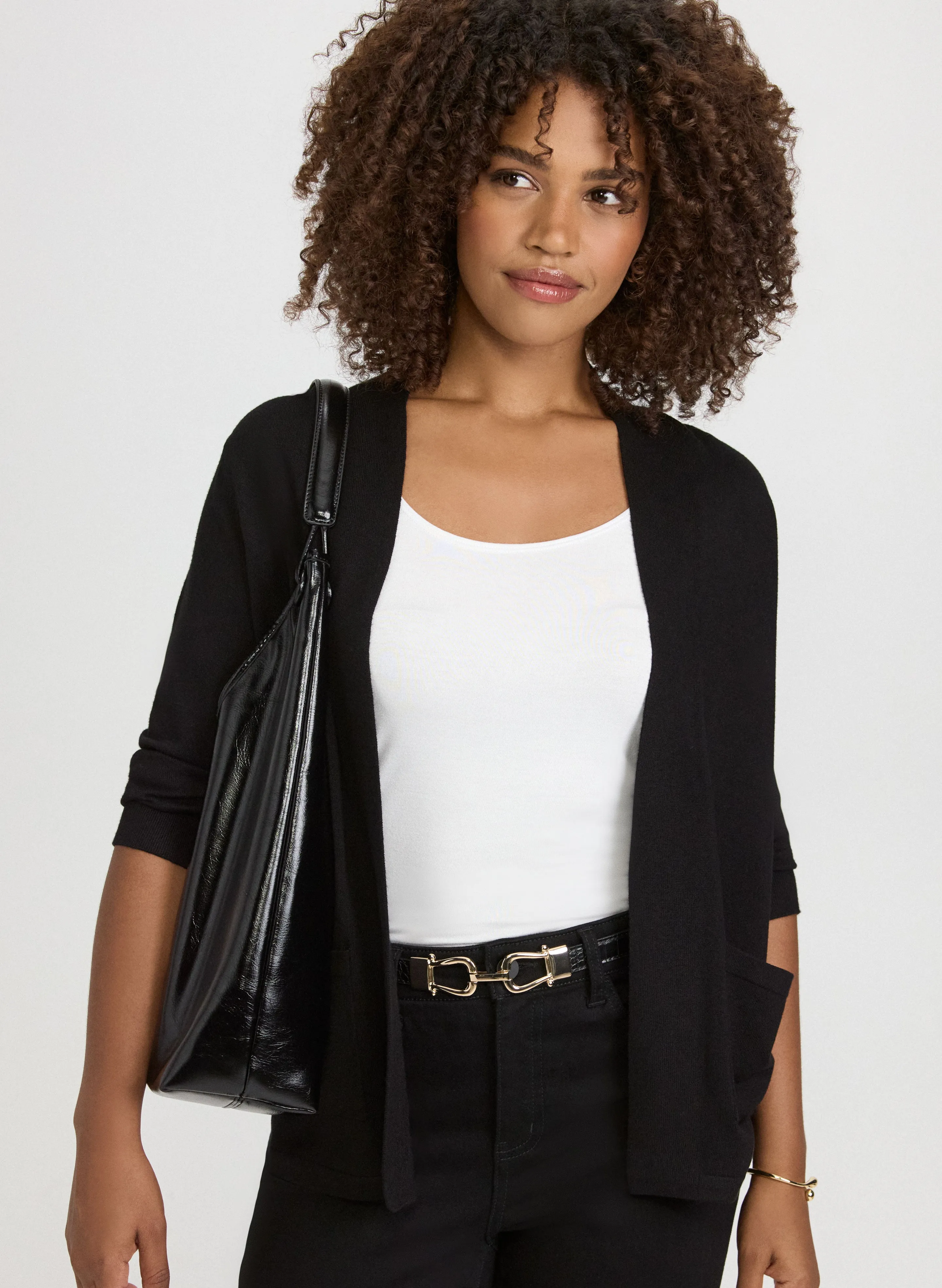 Laura Short Open Front Cardigan Laura Short Open Front Cardigan - Image 1