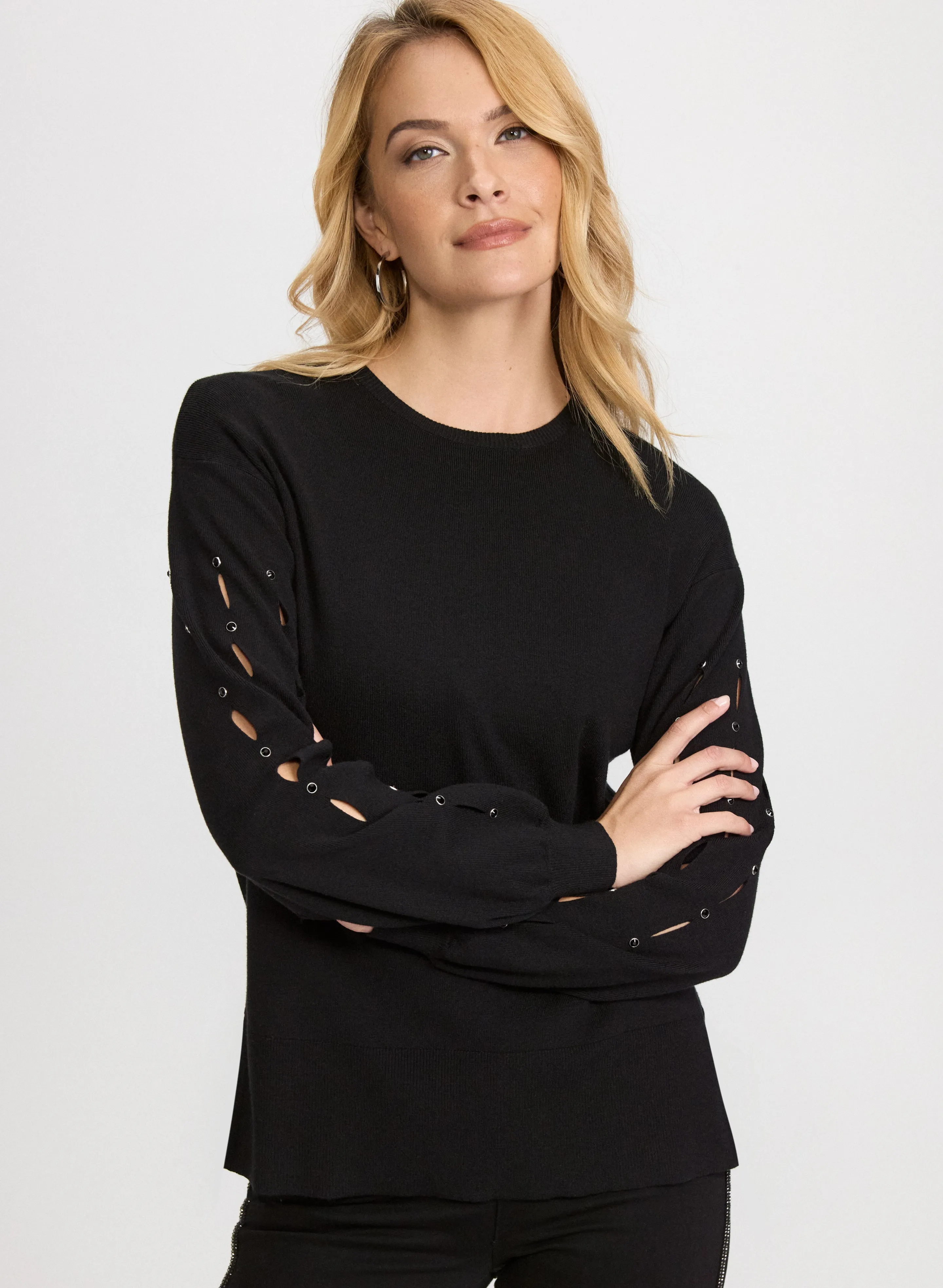 Laura Cut-Out Sleeve Sweater Laura Cut-Out Sleeve Sweater - Image 1