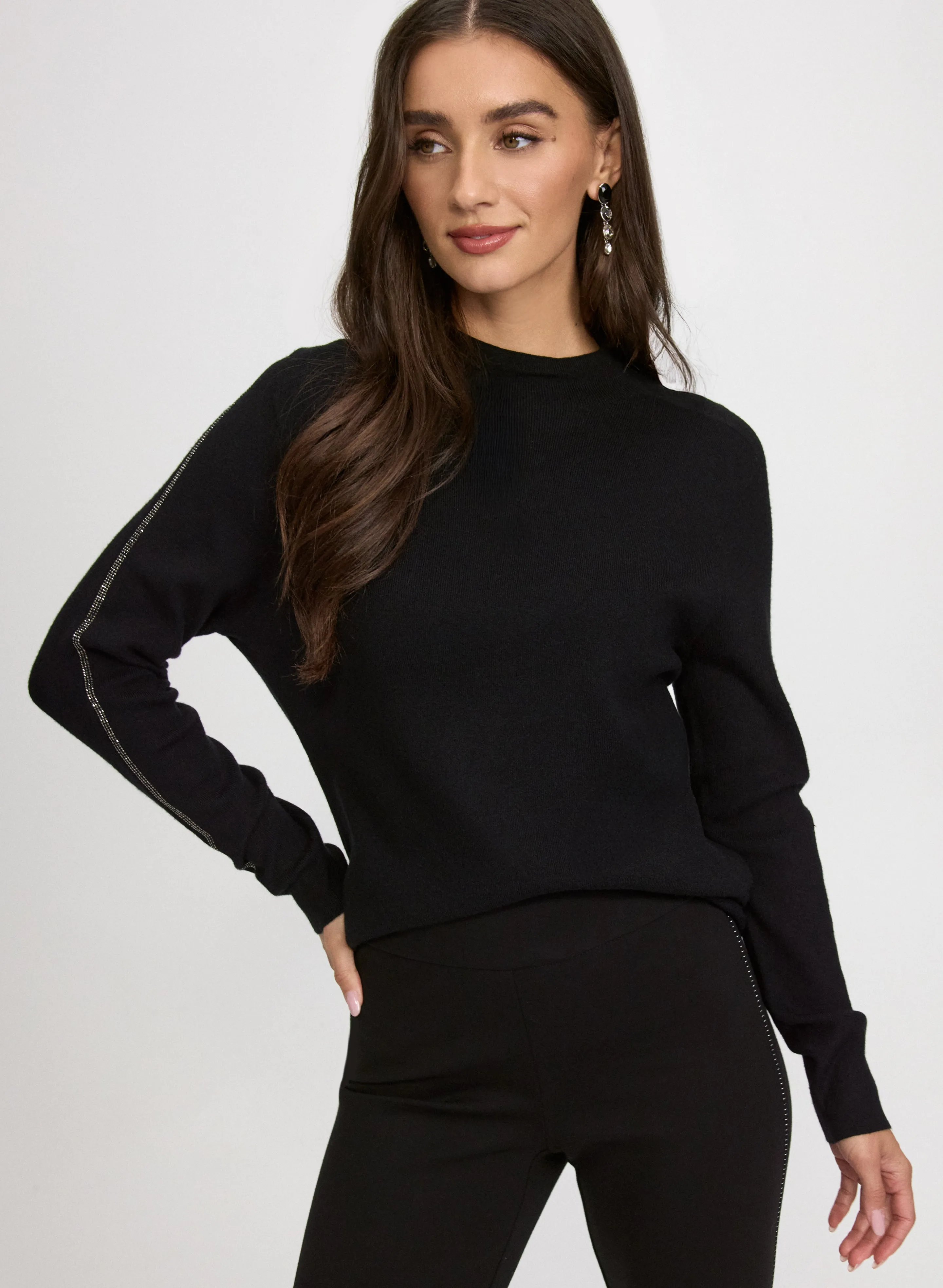 Laura Rhinestone Detail Sweater Laura Rhinestone Detail Sweater - Image 1