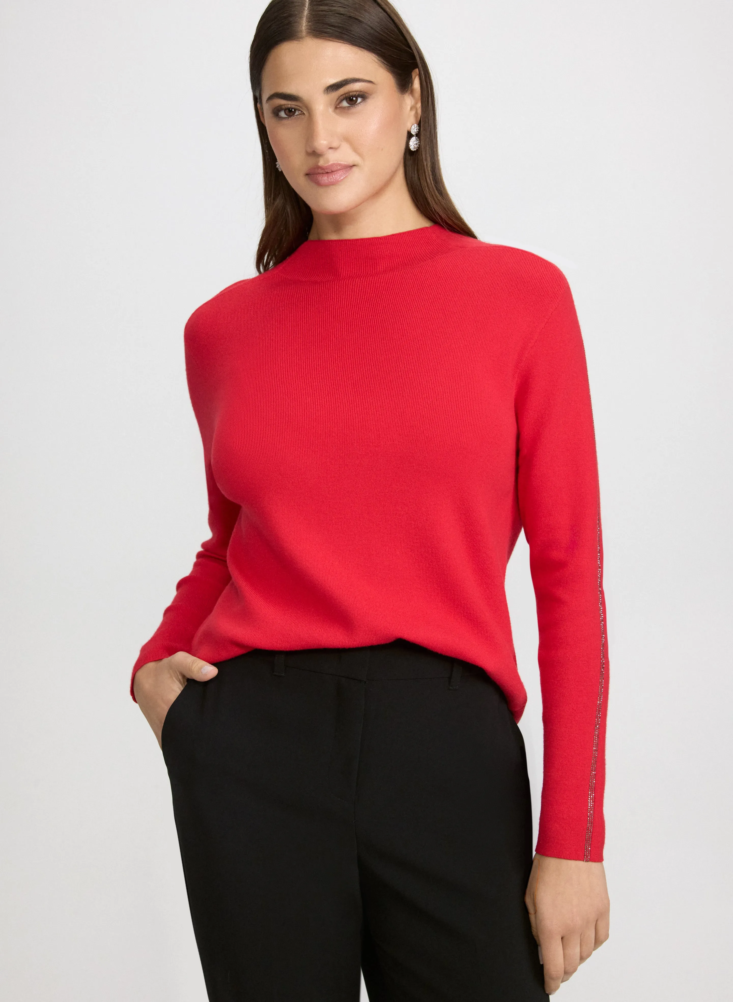 Laura Rhinestone Detail Sweater Laura Rhinestone Detail Sweater - Image 1
