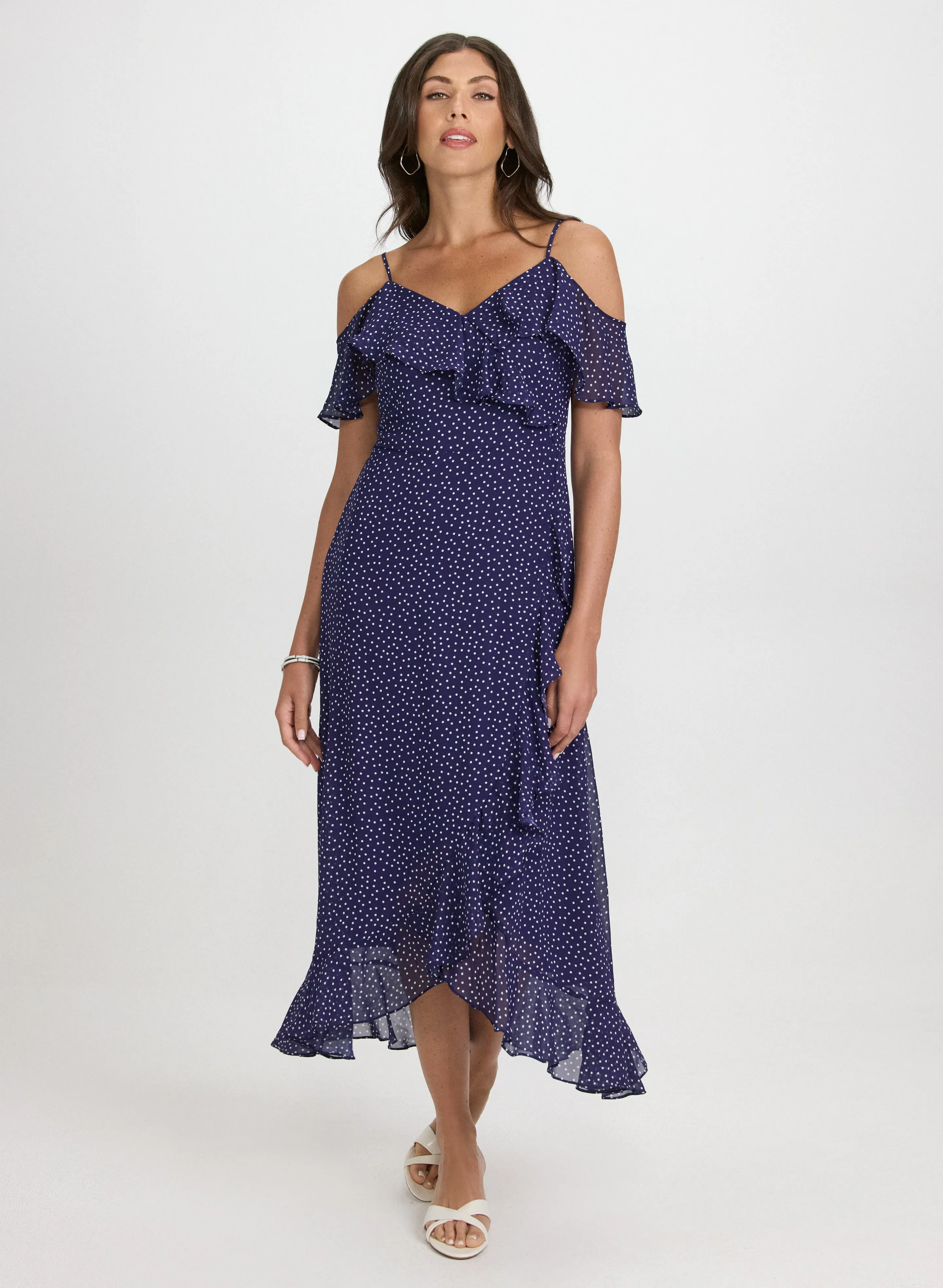 Laura Polka Dot Chiffon Dress Laura Polka Dot Chiffon Dress - Image 1