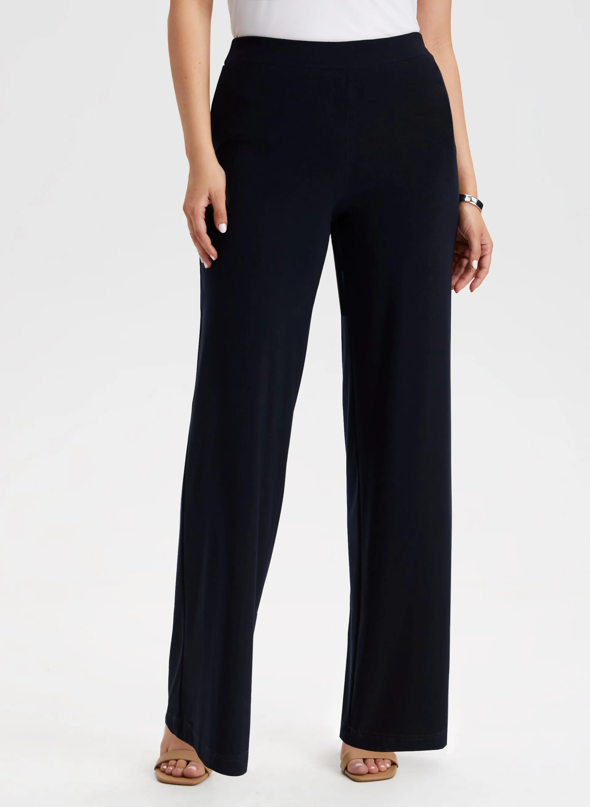 Laura Olivia Jersey Wide-Leg Pants - Regular Laura Olivia Jersey Wide-Leg Pants - Regular - Image 1