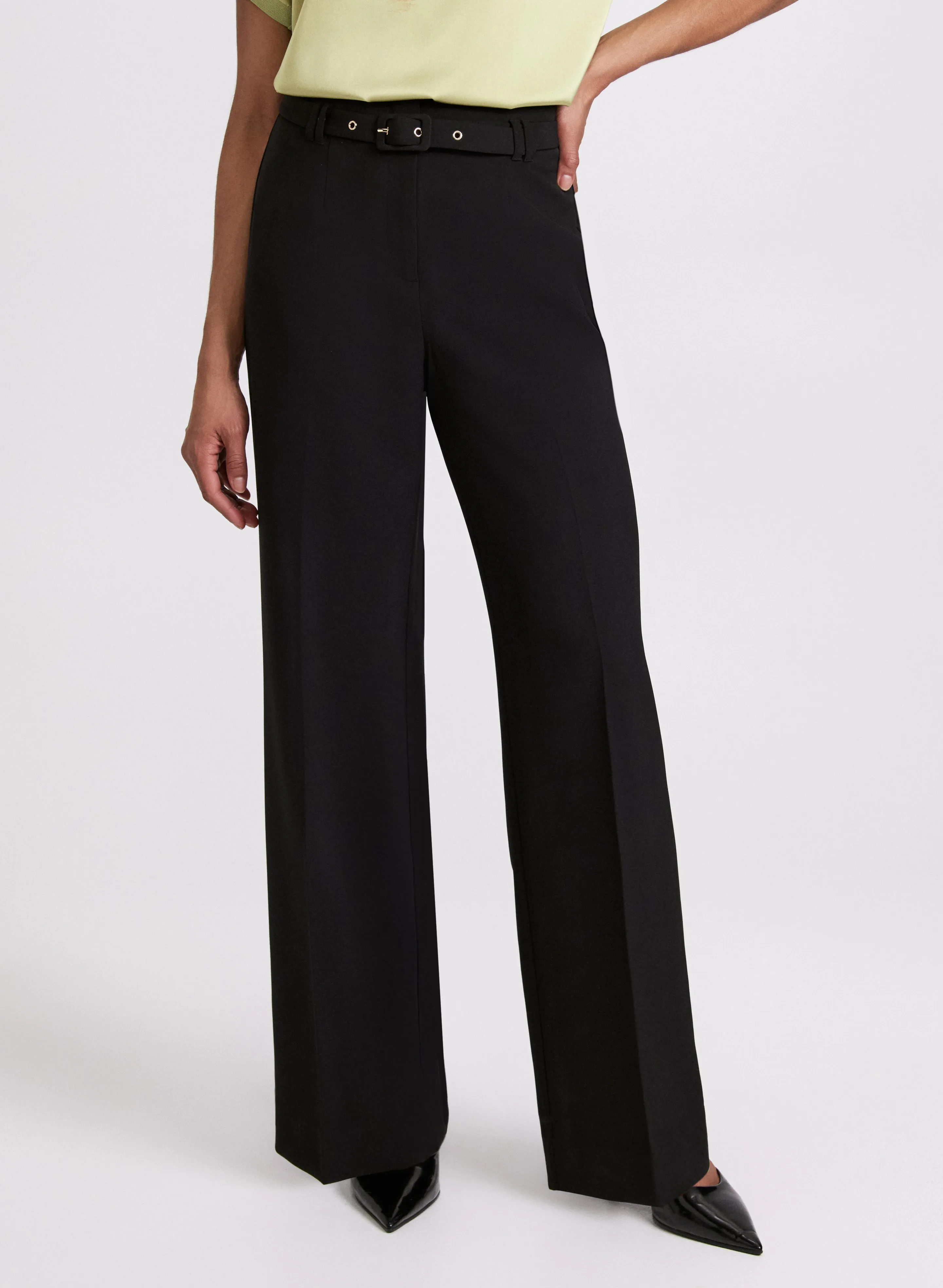 Laura Olivia Belted Wide-Leg Pants Laura Olivia Belted Wide-Leg Pants - Image 1