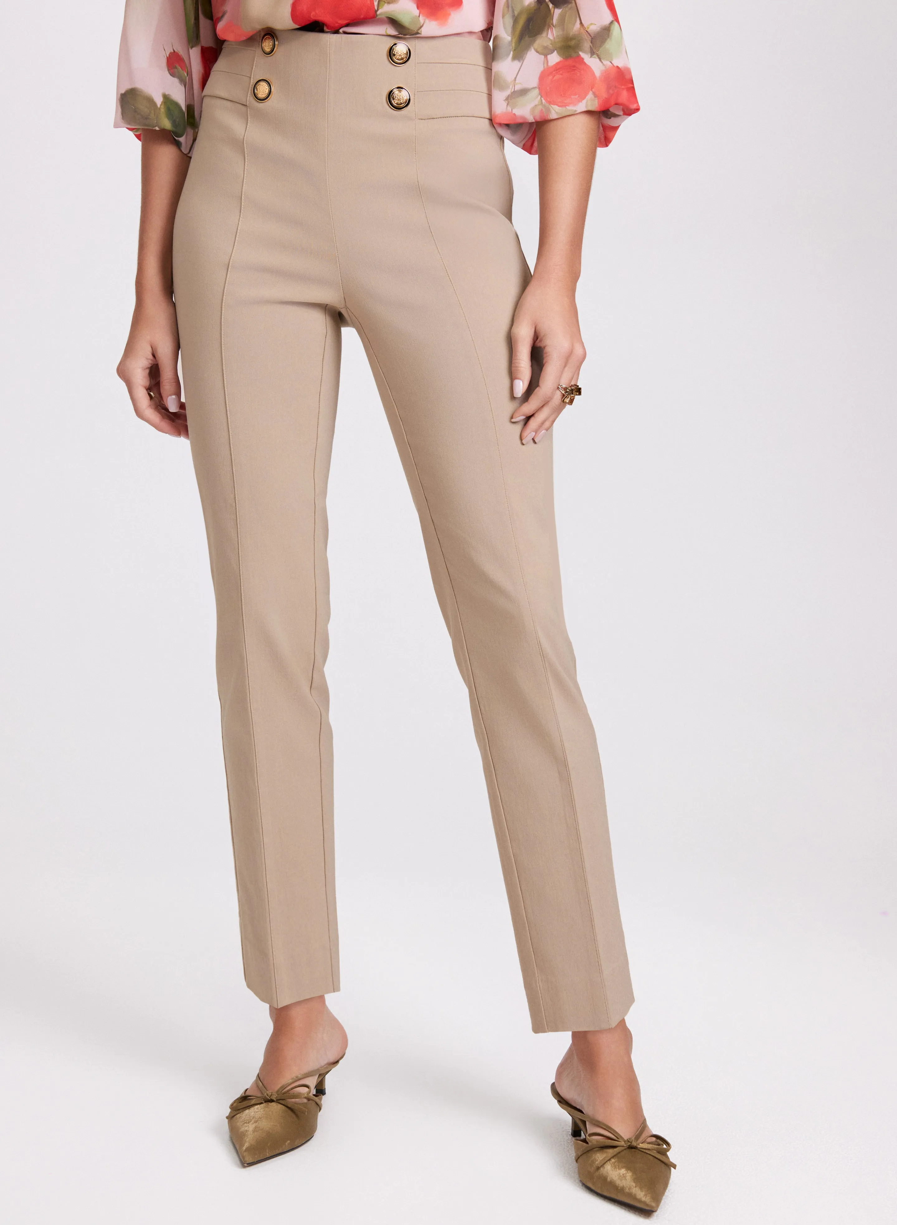 Laura Sofia Slim-Leg Pants - Short Laura Sofia Slim-Leg Pants - Short - Image 1