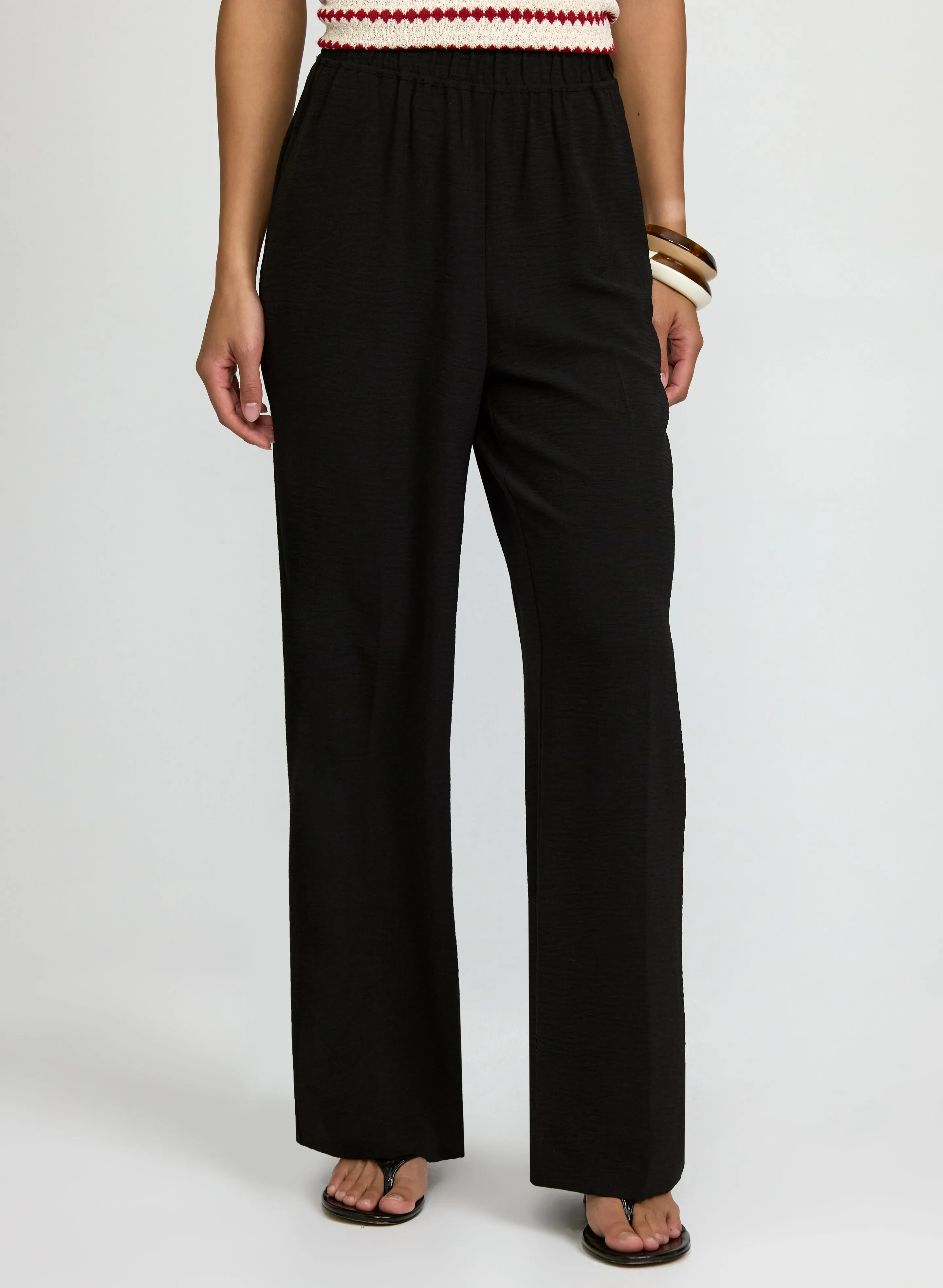 Laura Pull-On Wide-Leg Pants Laura Pull-On Wide-Leg Pants - Image 1
