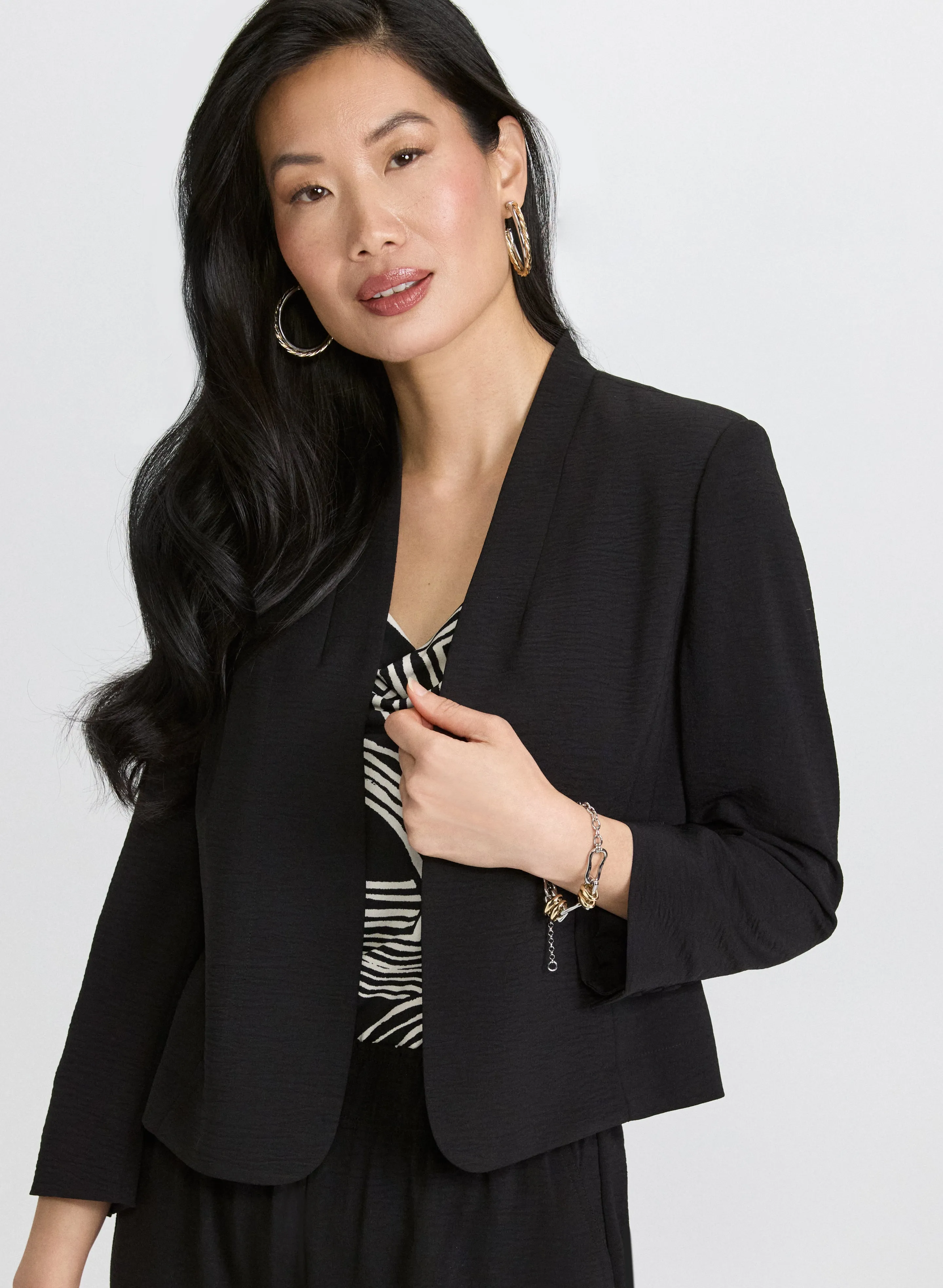 Laura Short Collarless Jacket Laura Short Collarless Jacket - Image 1