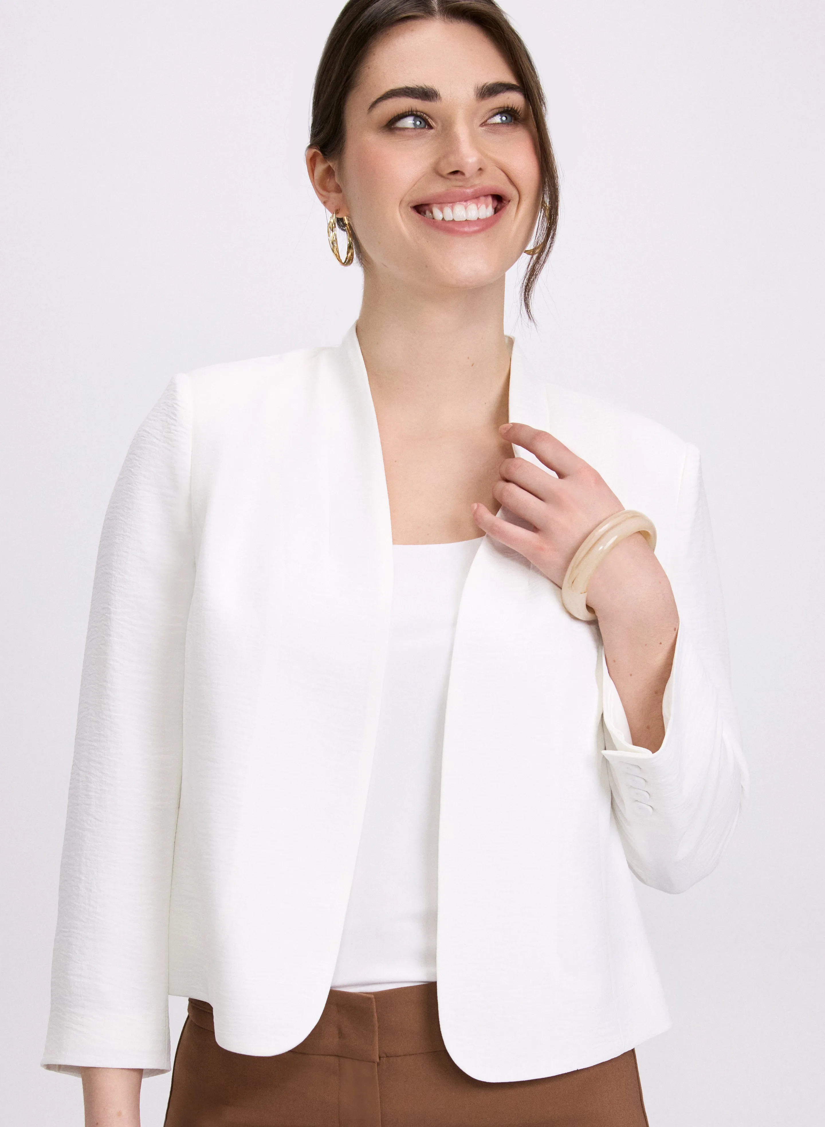 Laura Short Collarless Jacket Laura Short Collarless Jacket - Image 1