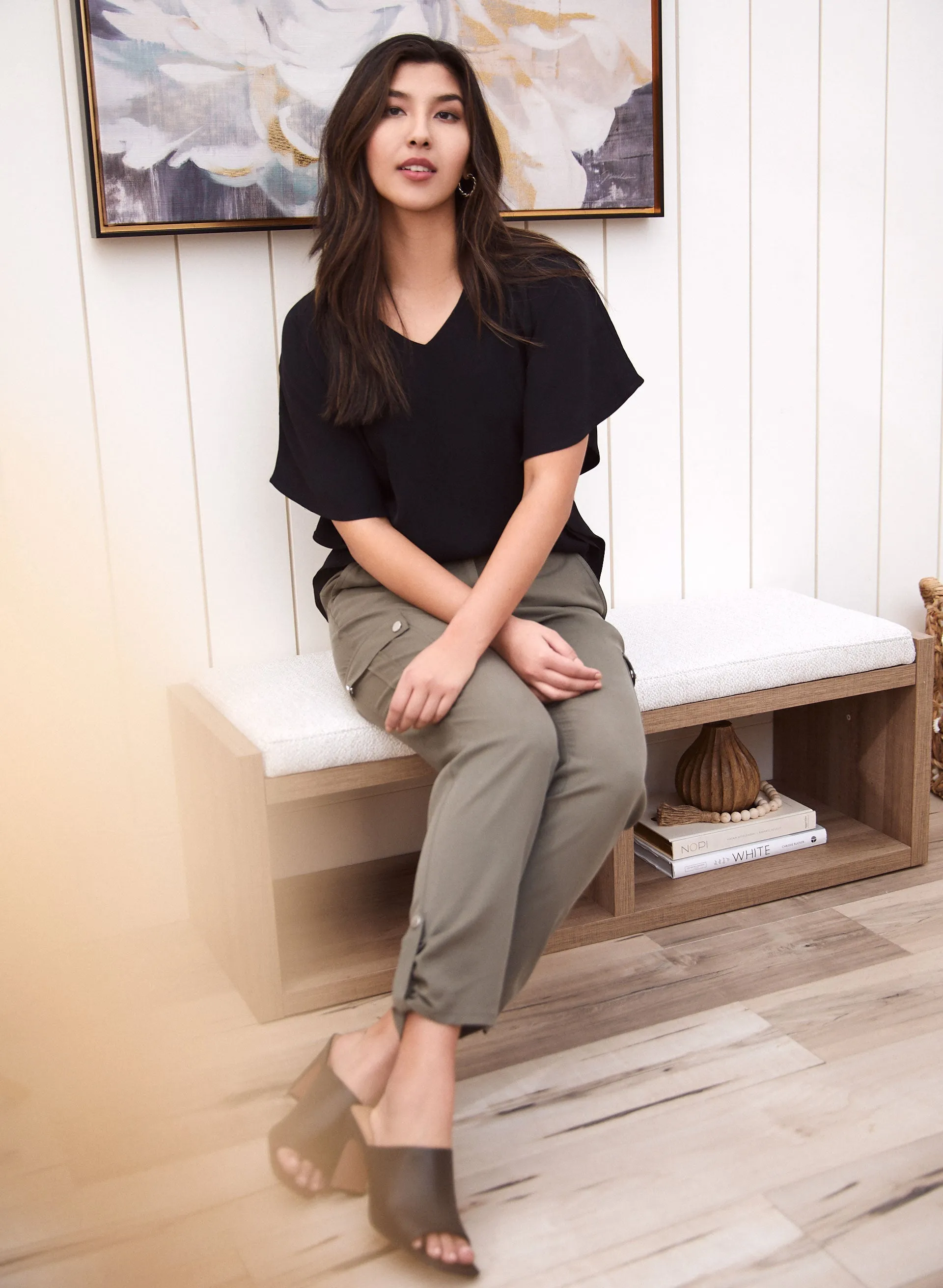 Laura Flutter Detail Poncho Blouse Laura Flutter Detail Poncho Blouse - Image 1