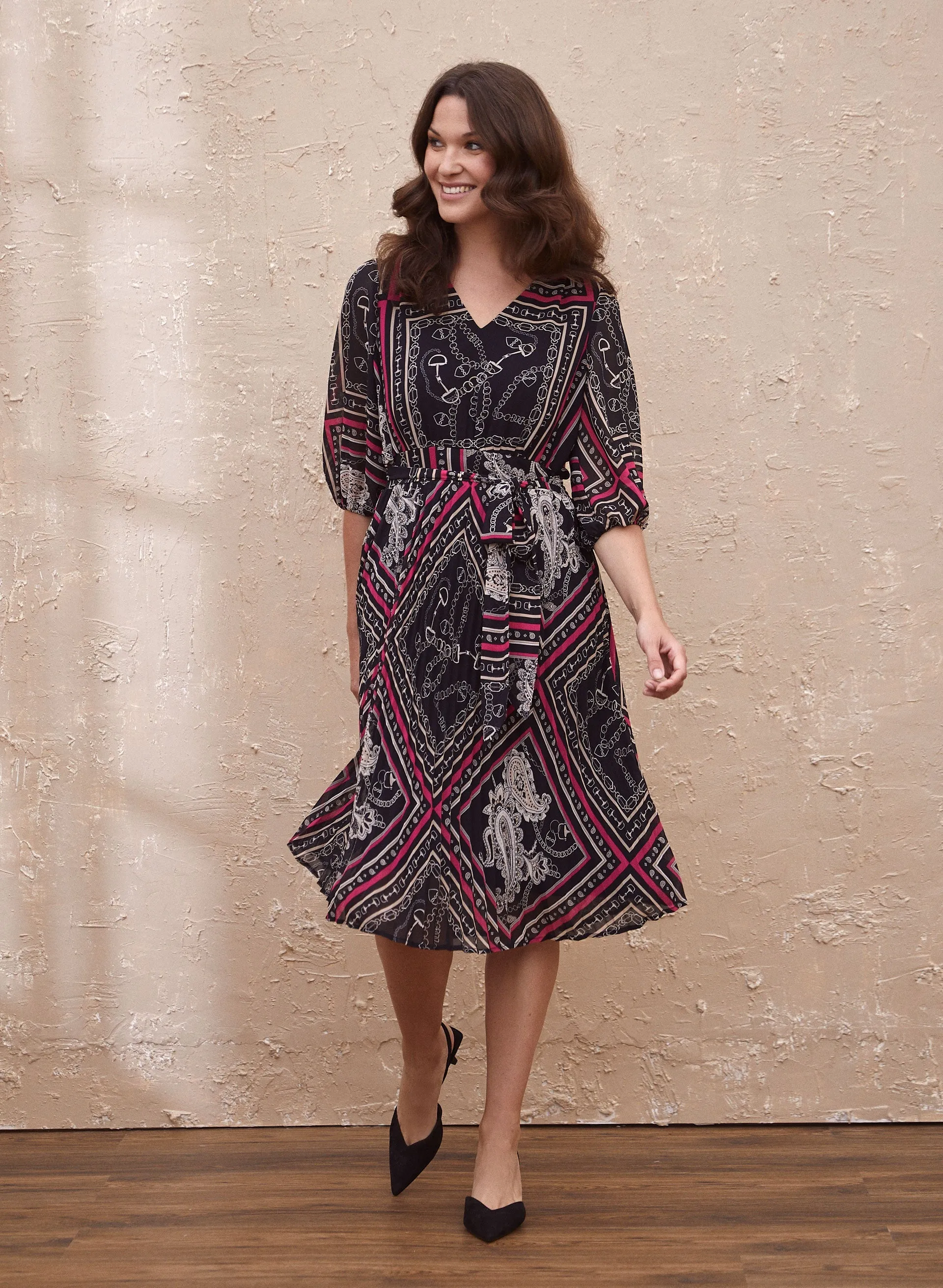 Laura Paisley Print Midi Dress Laura Paisley Print Midi Dress - Image 1