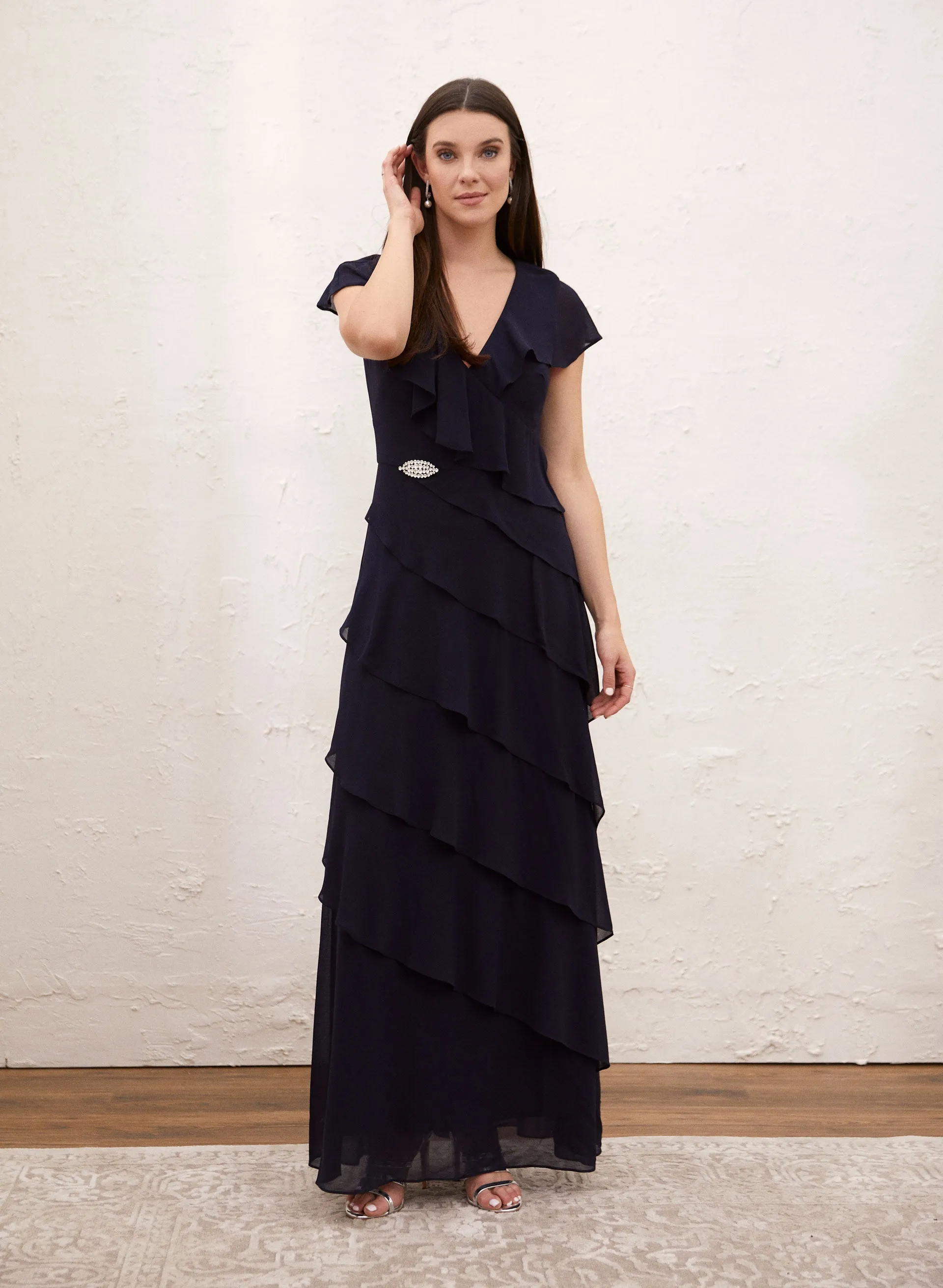 Laura Asymmetric Tiered Dress Laura Asymmetric Tiered Dress - Image 1