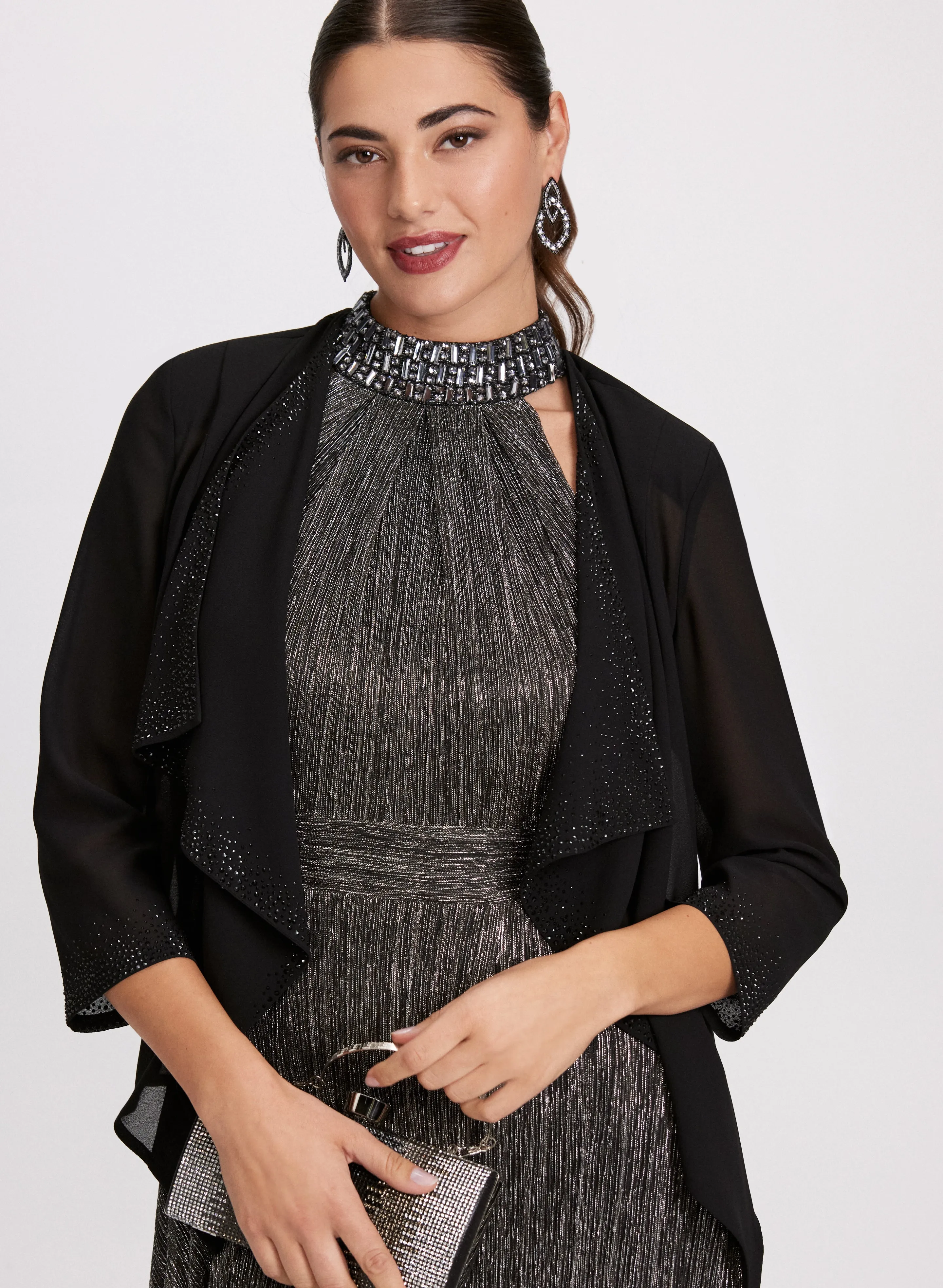 Laura Compli K - Embellished Open Front Bolero Laura Compli K - Embellished Open Front Bolero - Image 1