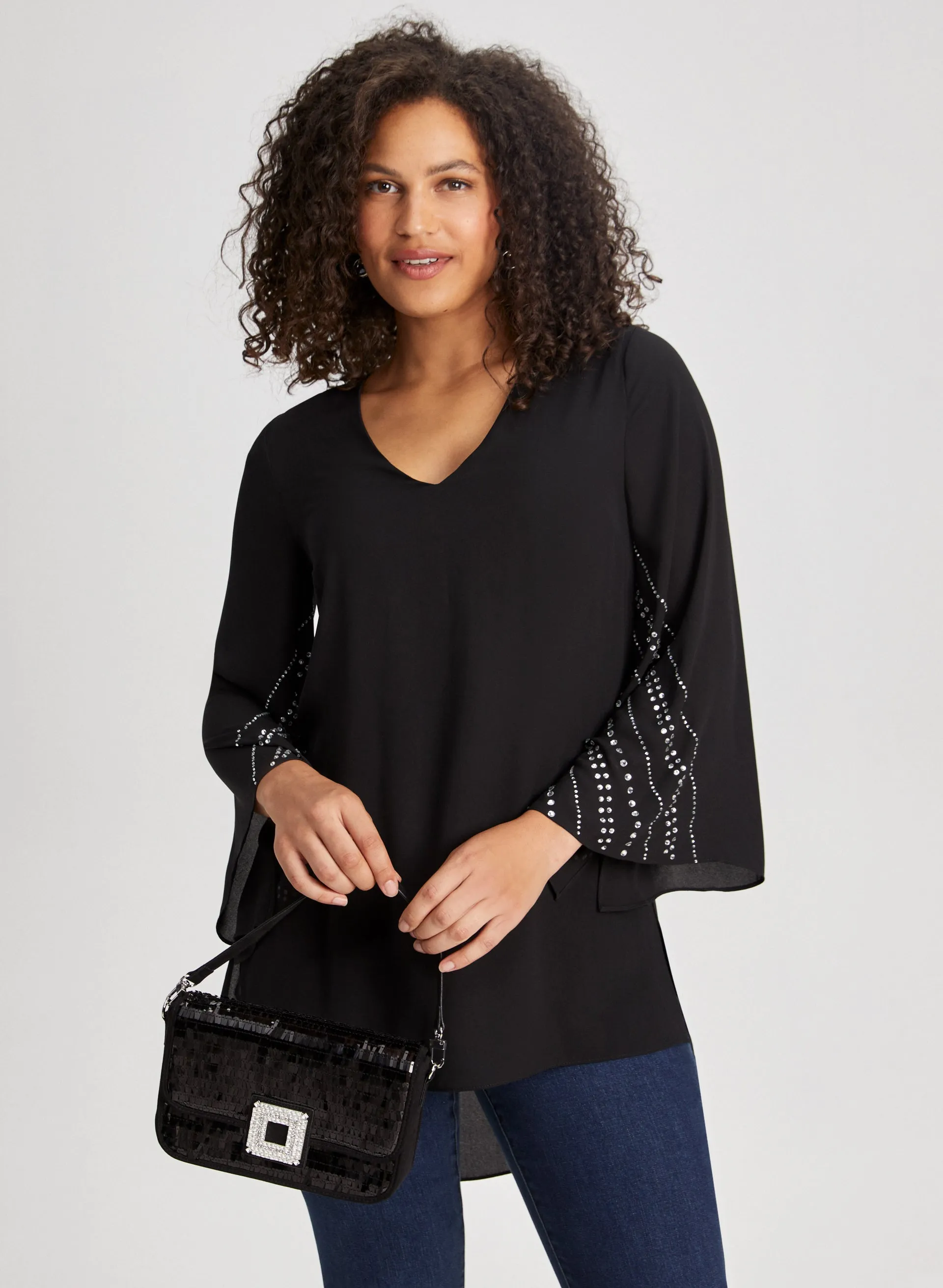 Laura Rhinestone Detail Tunic Laura Rhinestone Detail Tunic - Image 1