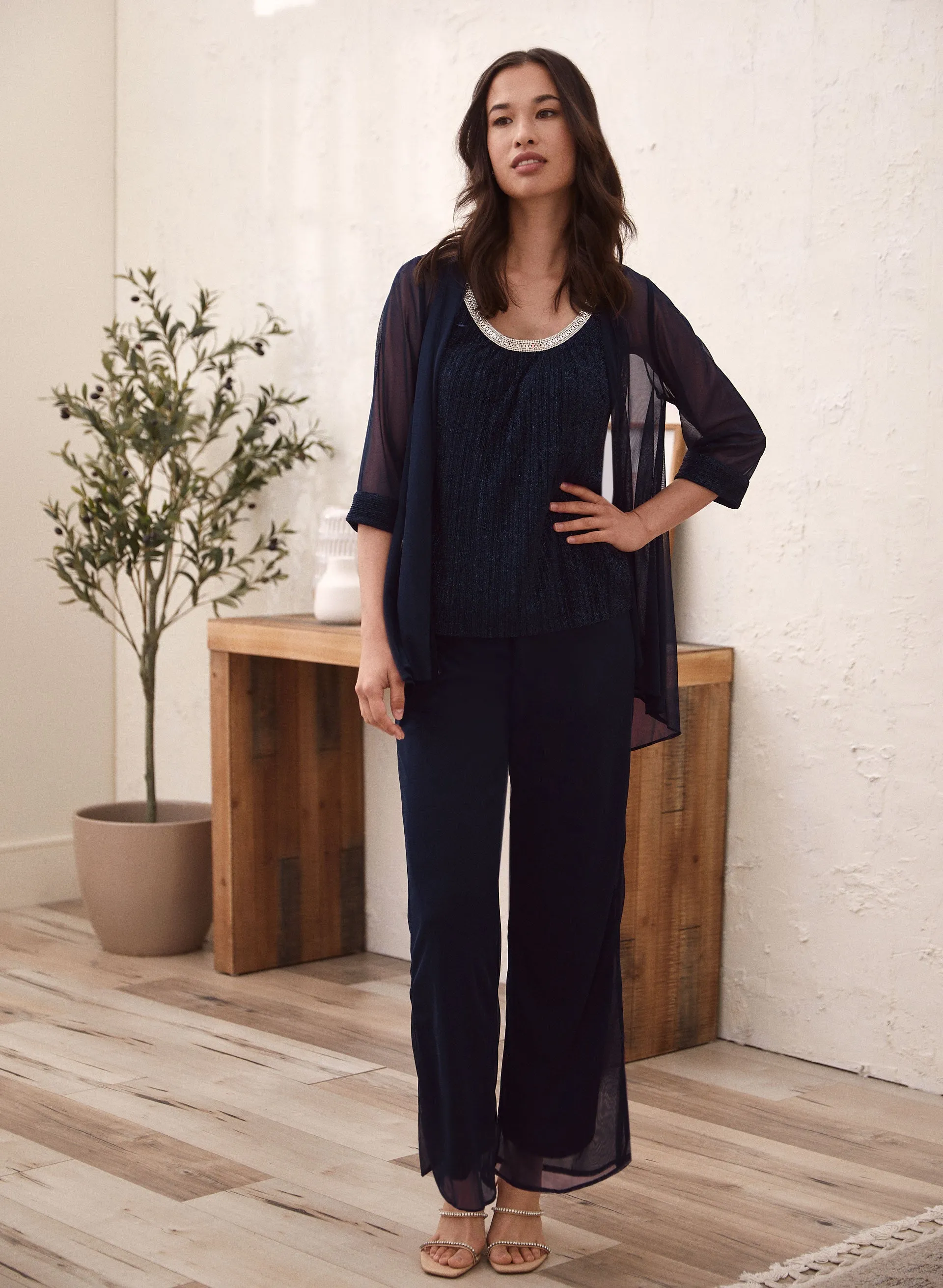 Laura Three-Piece Tank, Jacket & Pants Set Laura Three-Piece Tank, Jacket & Pants Set - Image 1