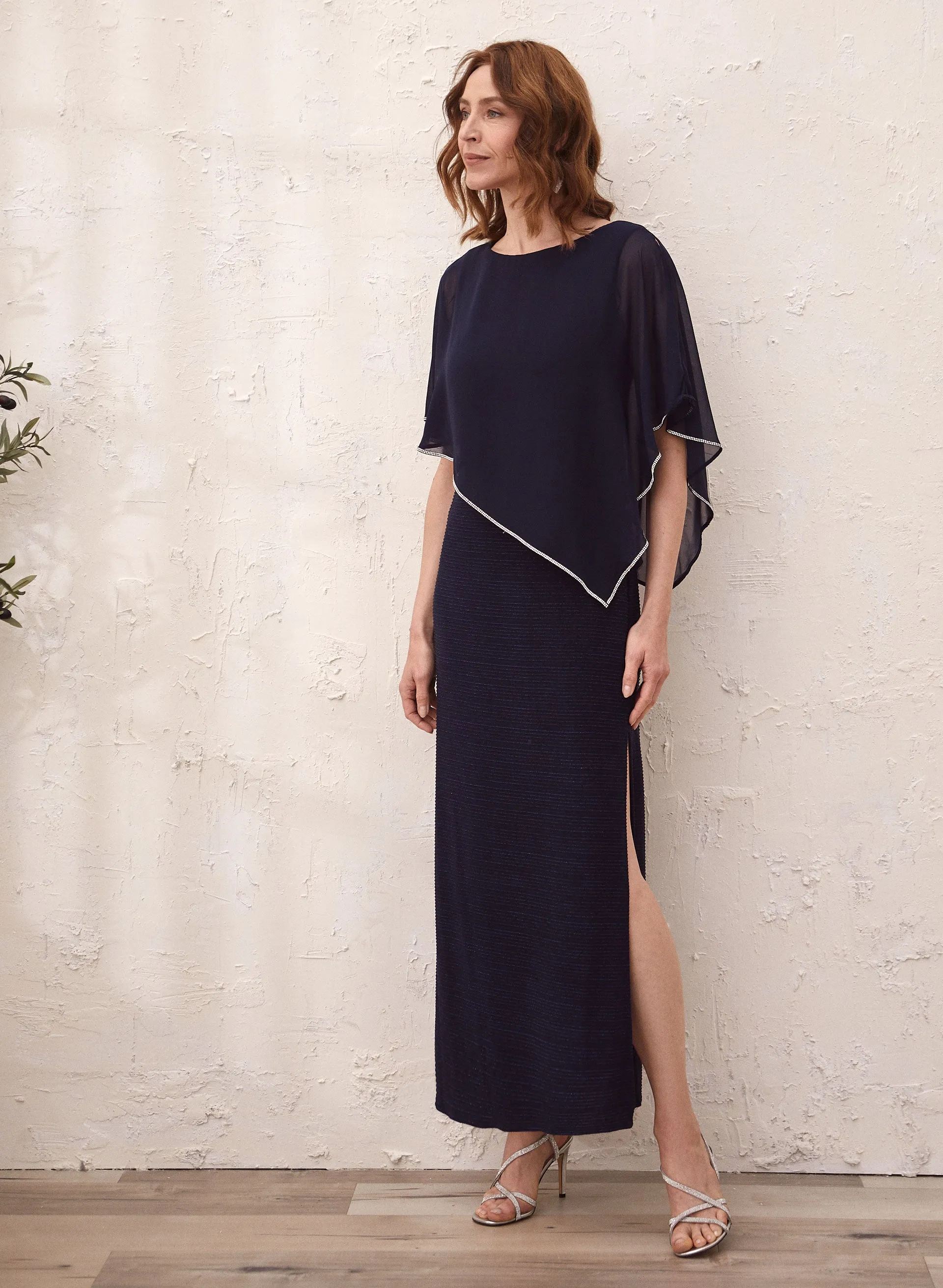 Laura Asymmetrical Poncho Dress Laura Asymmetrical Poncho Dress - Image 1