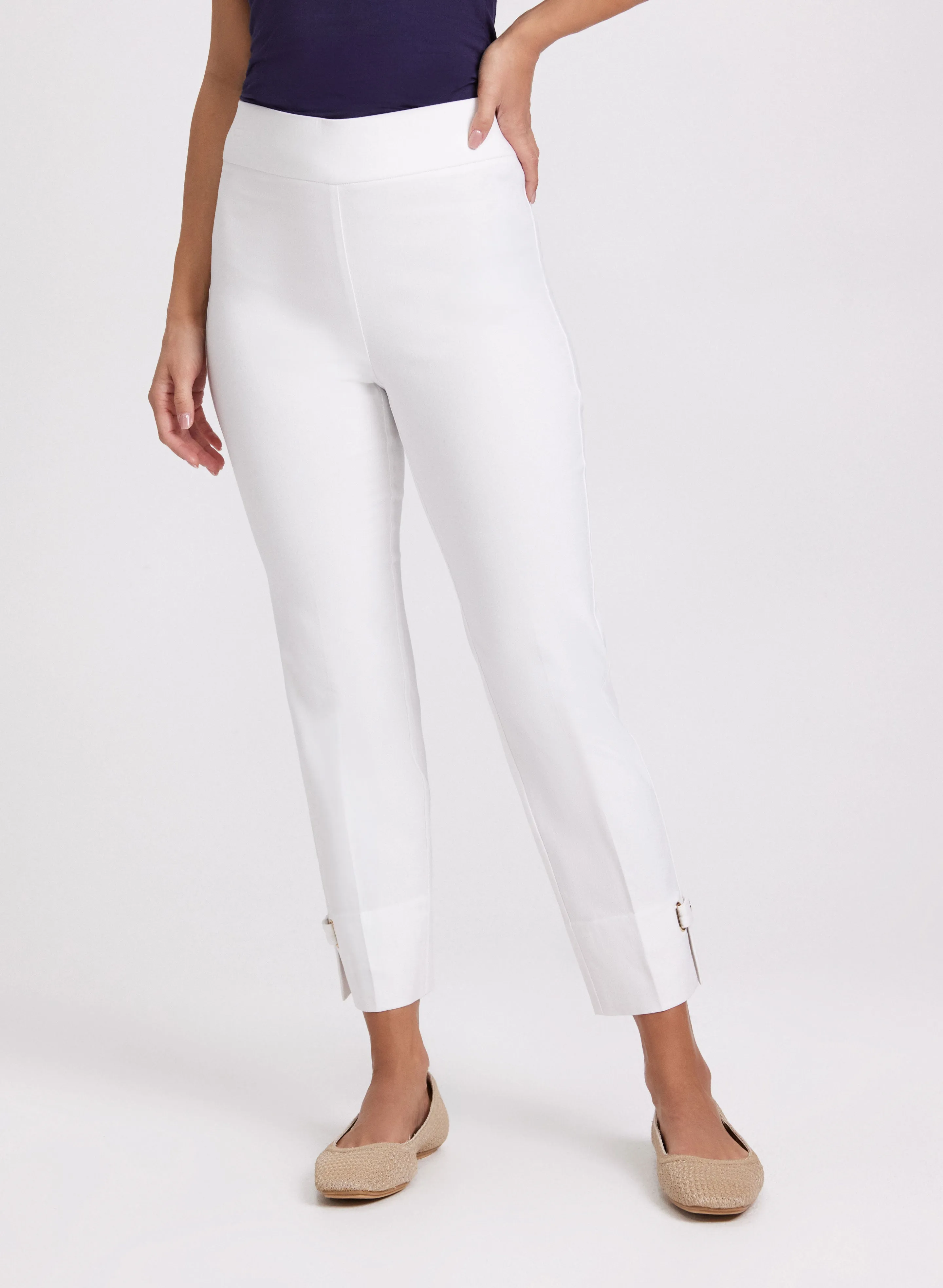 Laura Sofia Slim-Leg Pants - Short Laura Sofia Slim-Leg Pants - Short - Image 1