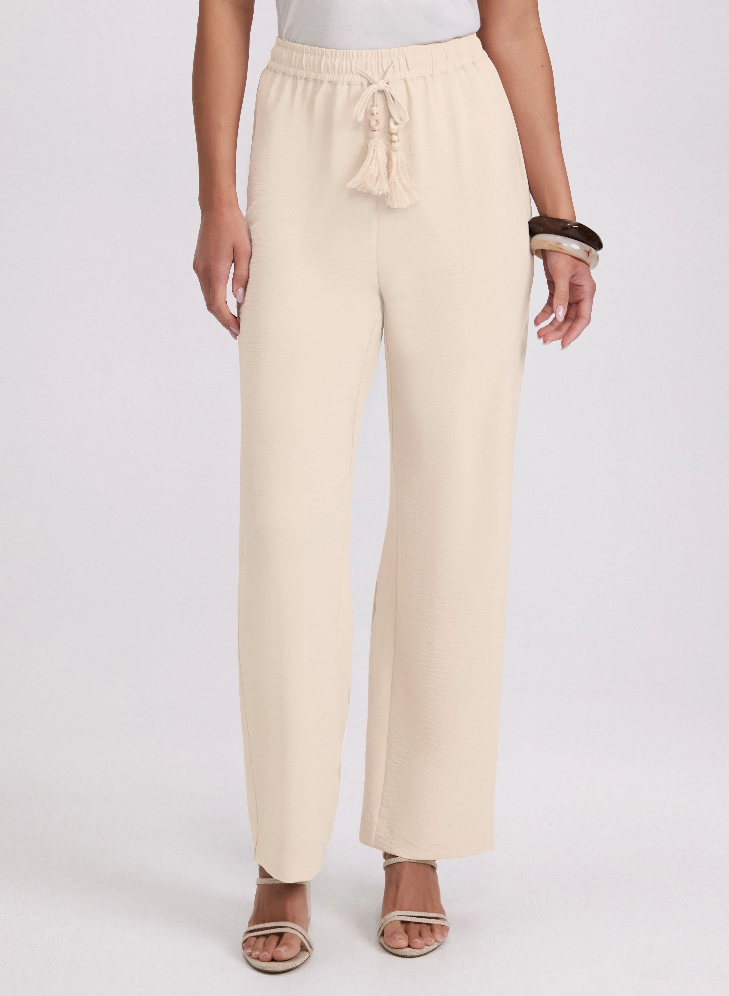Laura Olivia Crinkled Wide-Leg Pants Laura Olivia Crinkled Wide-Leg Pants - Image 1