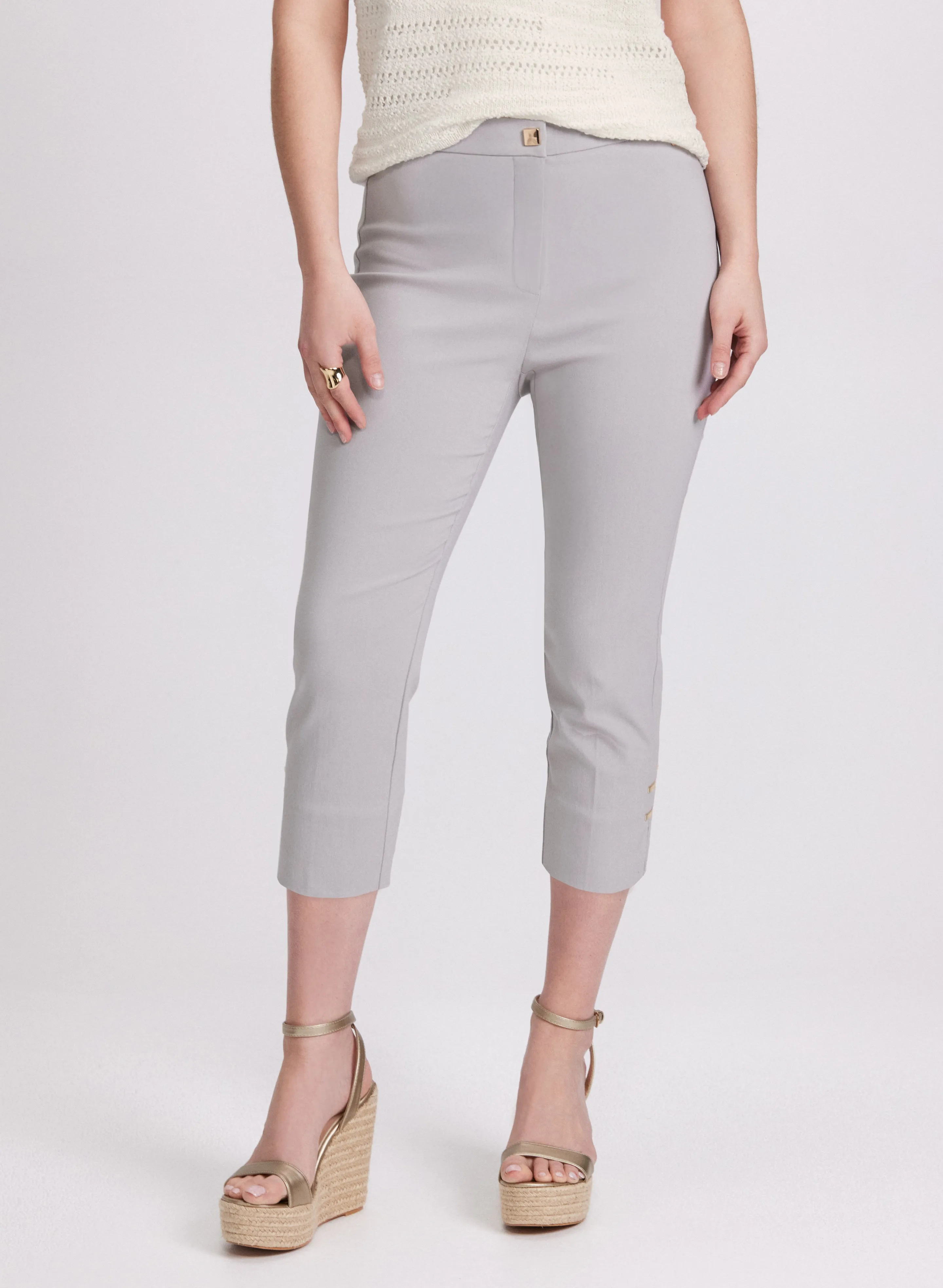 Laura High-Rise Bengaline Capris Laura High-Rise Bengaline Capris - Image 1