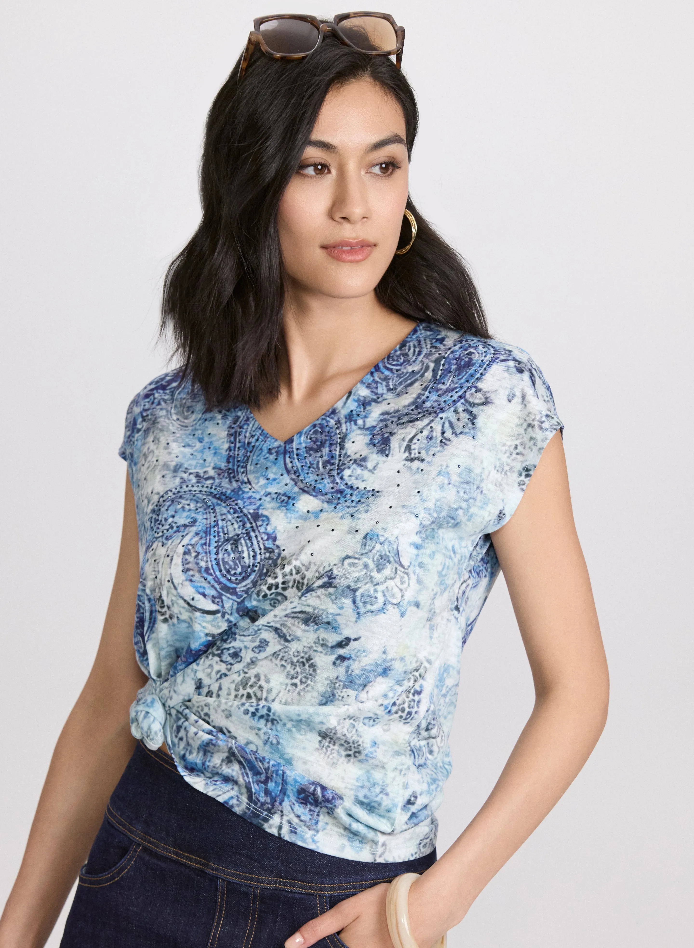 Laura Paisley Burnout T-Shirt Laura Paisley Burnout T-Shirt - Image 1