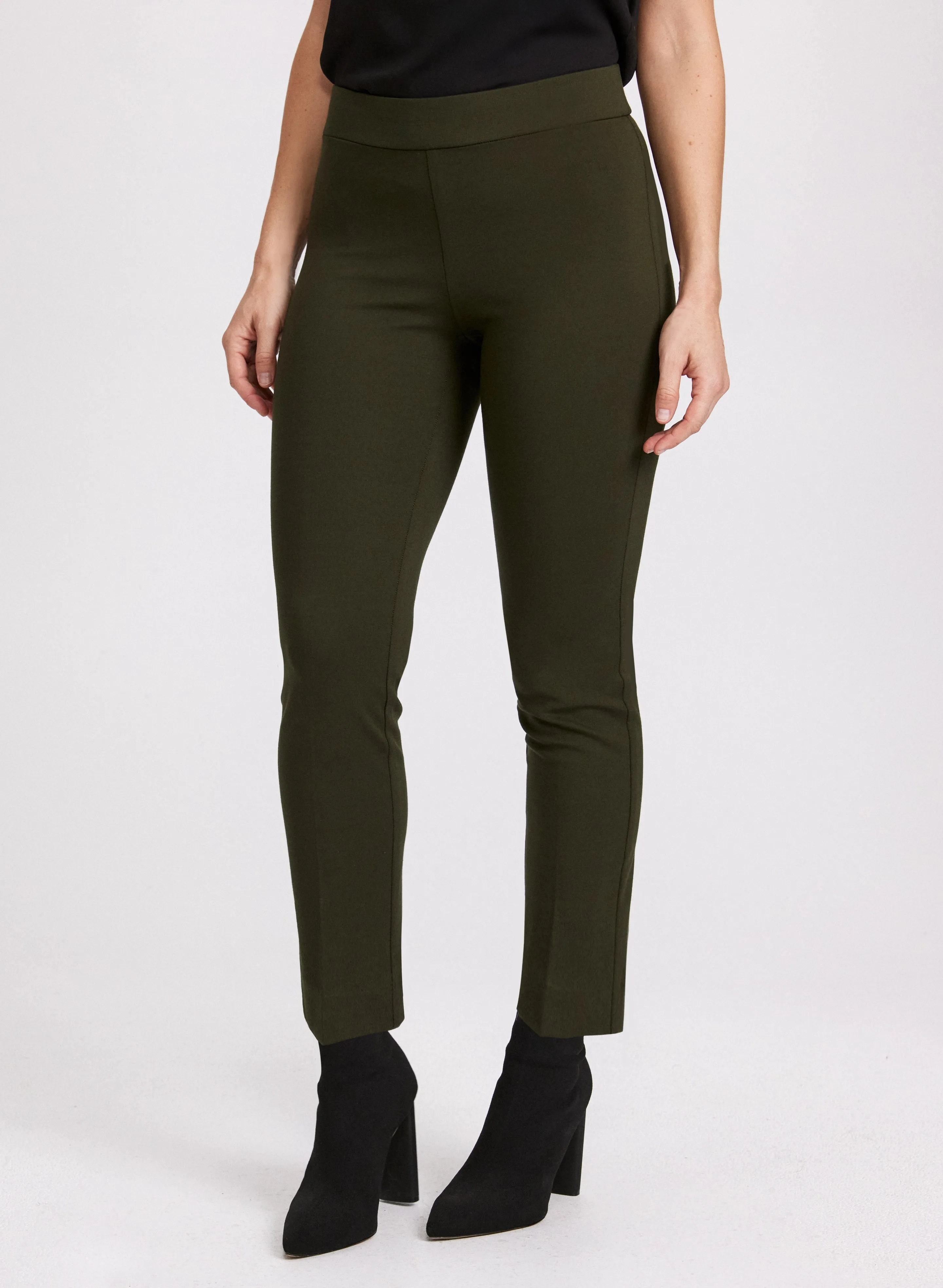 Laura Sofia Pull-On Slim-Leg Pants Laura Sofia Pull-On Slim-Leg Pants - Image 1