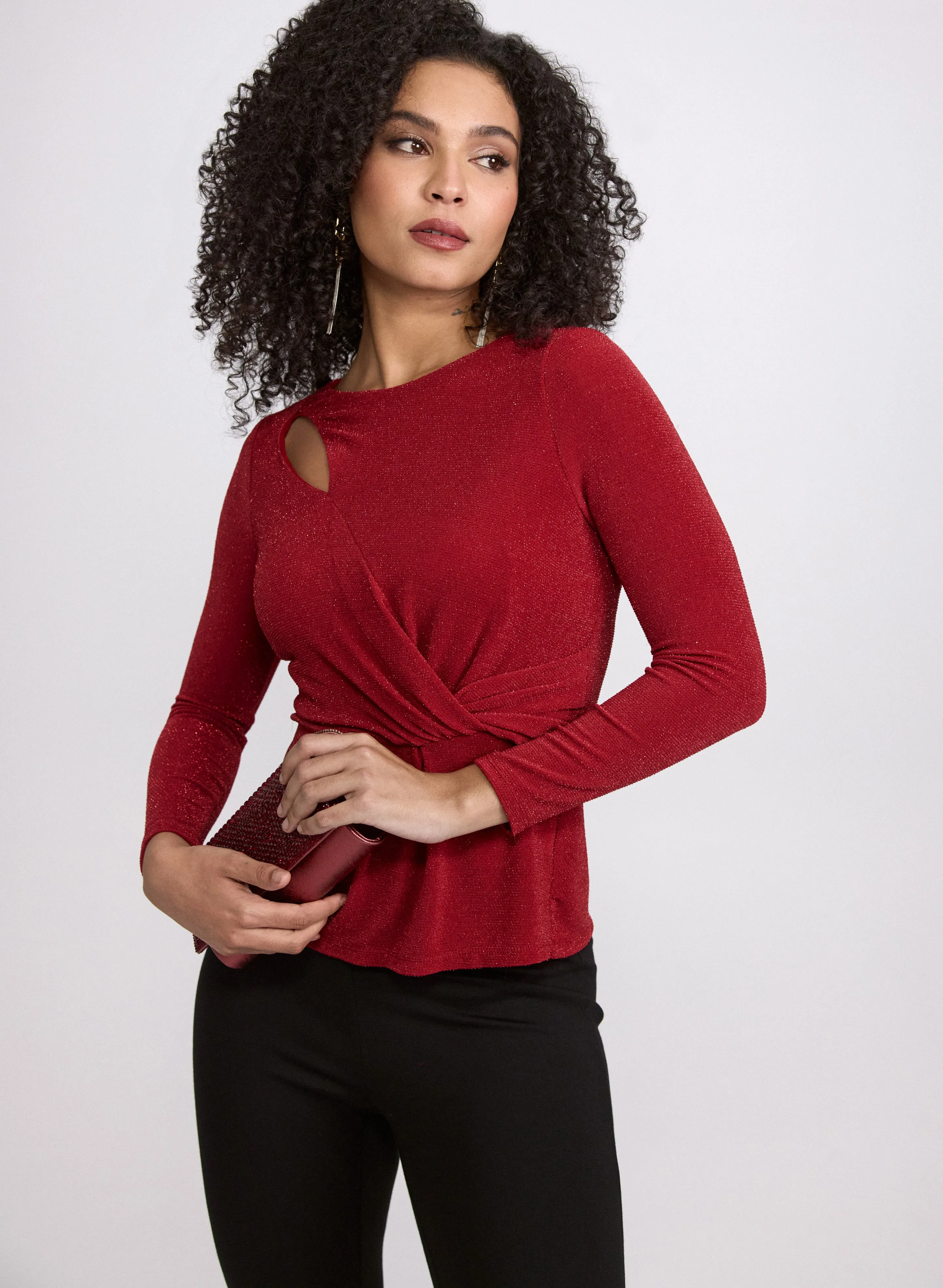 Laura Metallic Cutout Top Laura Metallic Cutout Top - Image 1