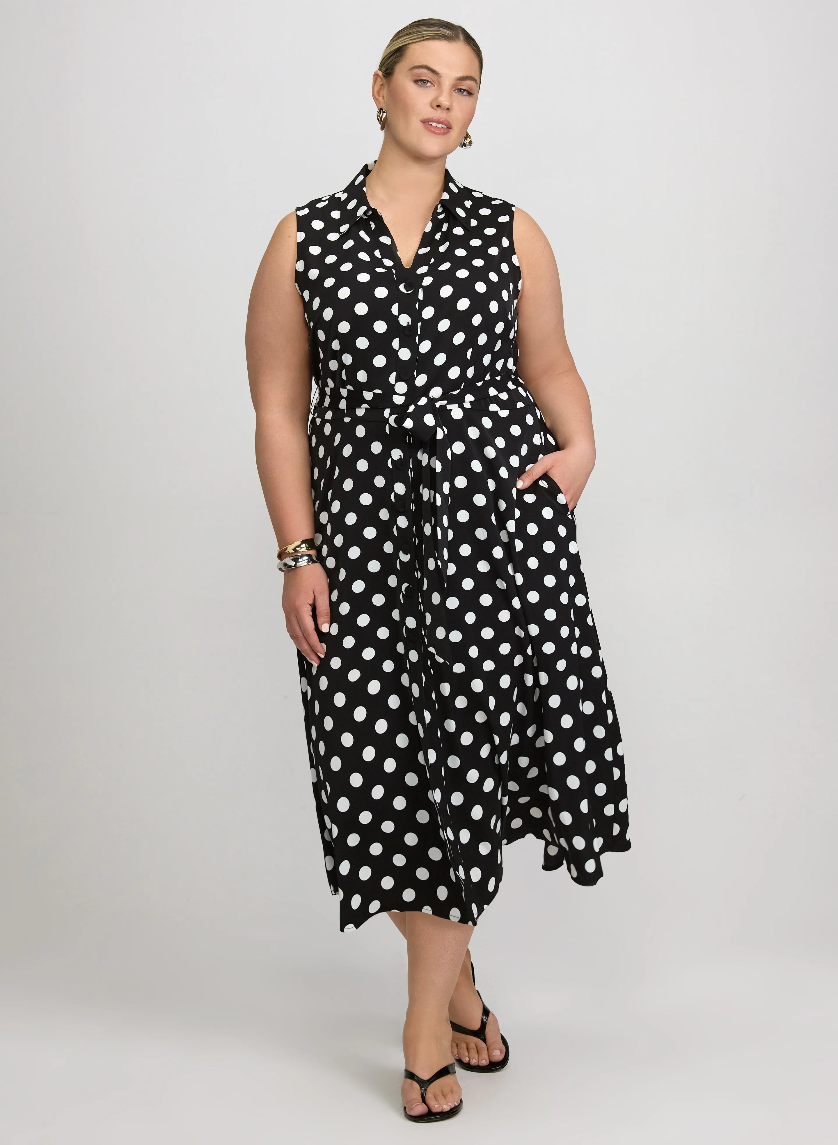 Laura Polka Dot Shirt Dress Laura Polka Dot Shirt Dress - Image 1