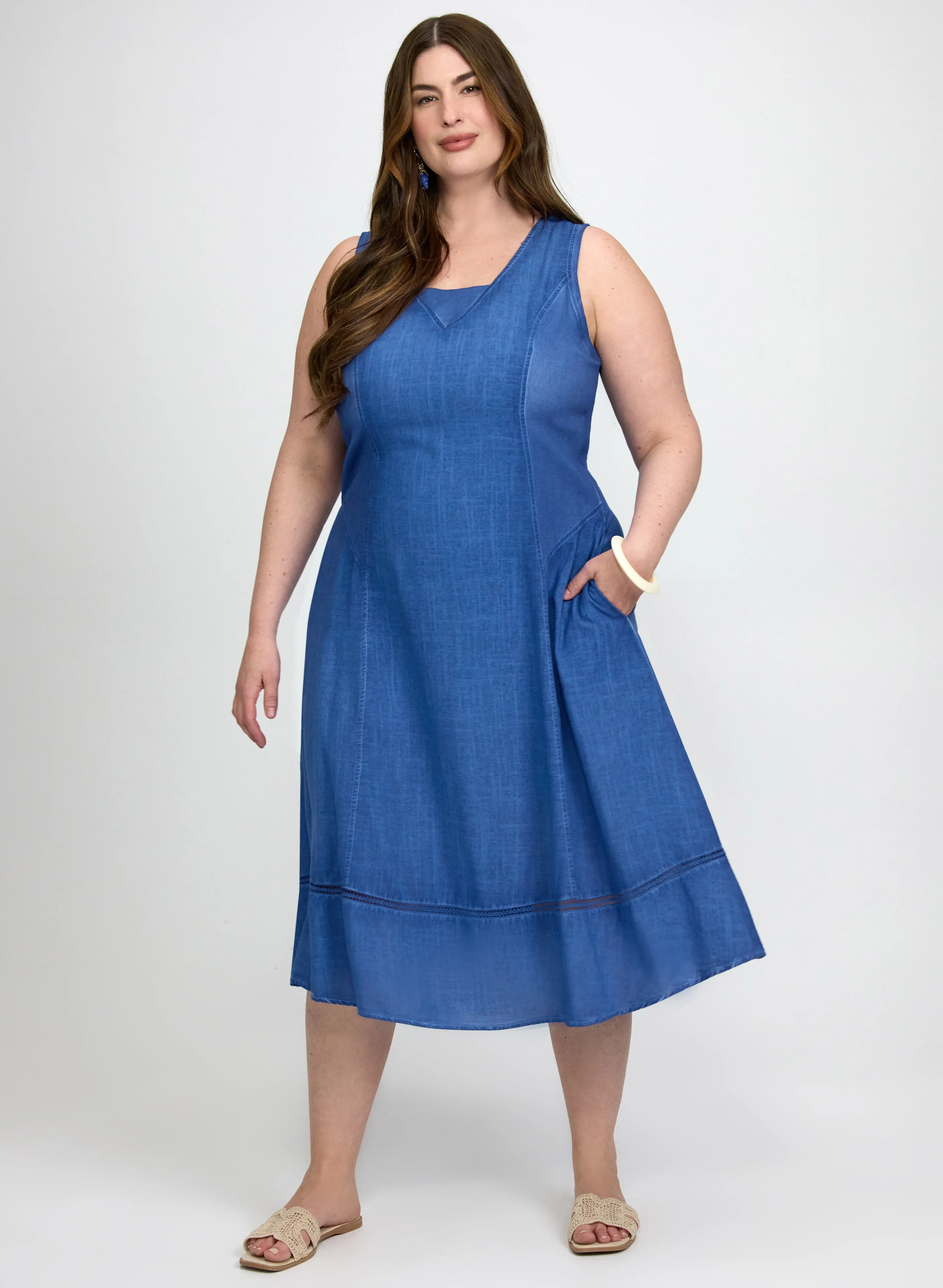 Laura Linen-Blend Pocket Dress Laura Linen-Blend Pocket Dress - Image 1