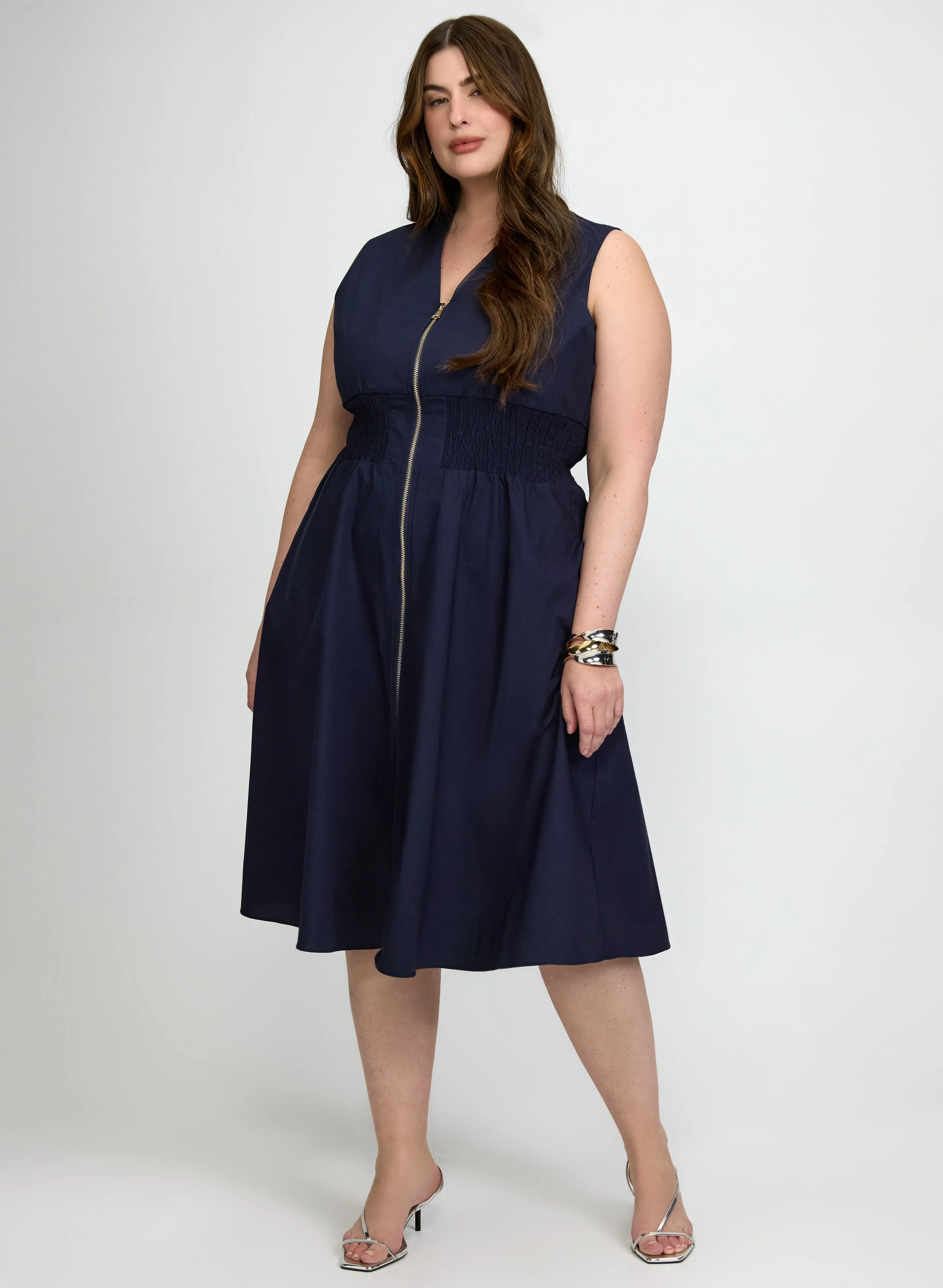 Laura Zip Fit & Flare Dress Laura Zip Fit & Flare Dress - Image 1