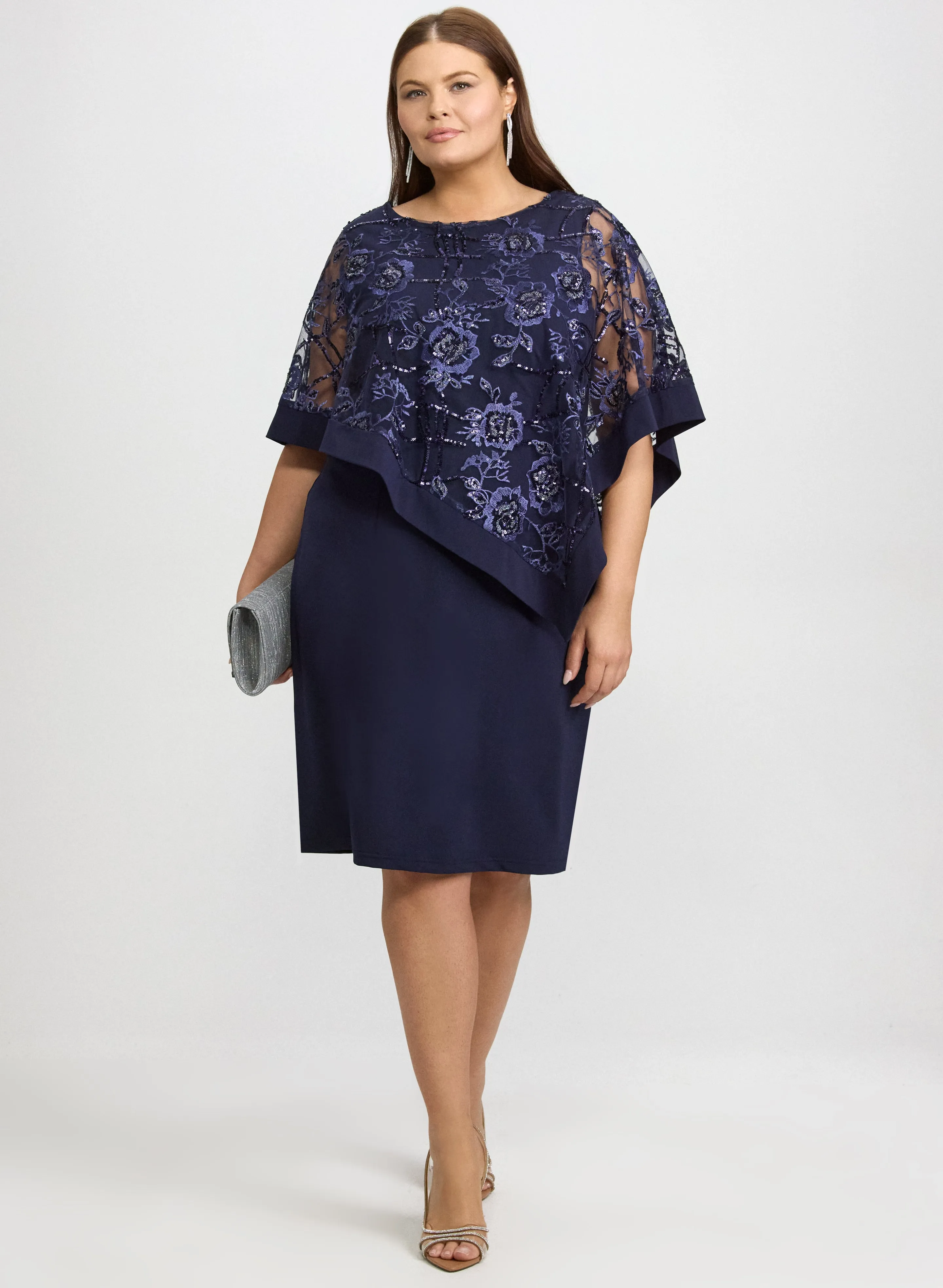 Laura Floral Capelet Dress Laura Floral Capelet Dress - Image 1