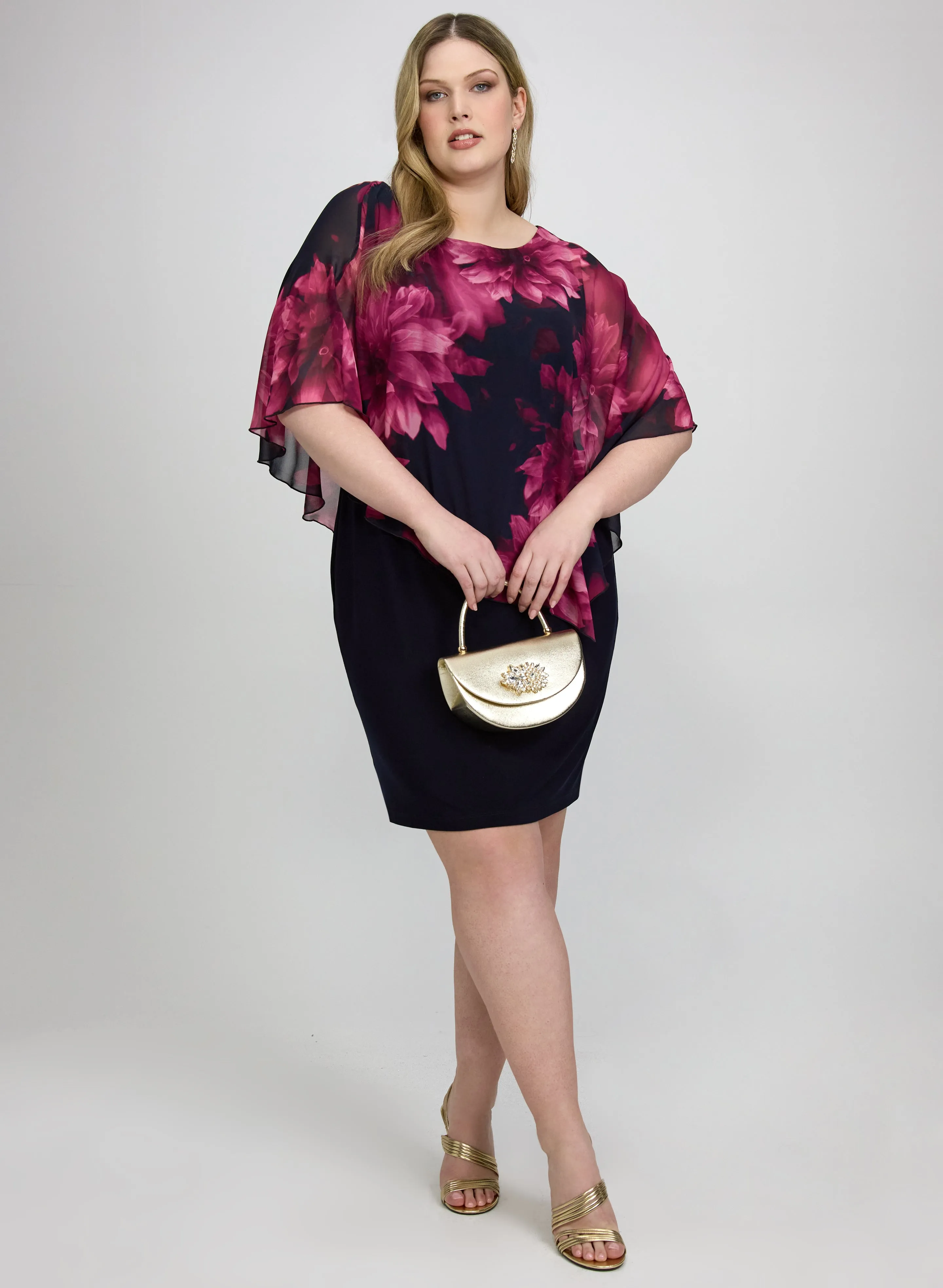 Laura Floral Overlay Dress Laura Floral Overlay Dress - Image 1