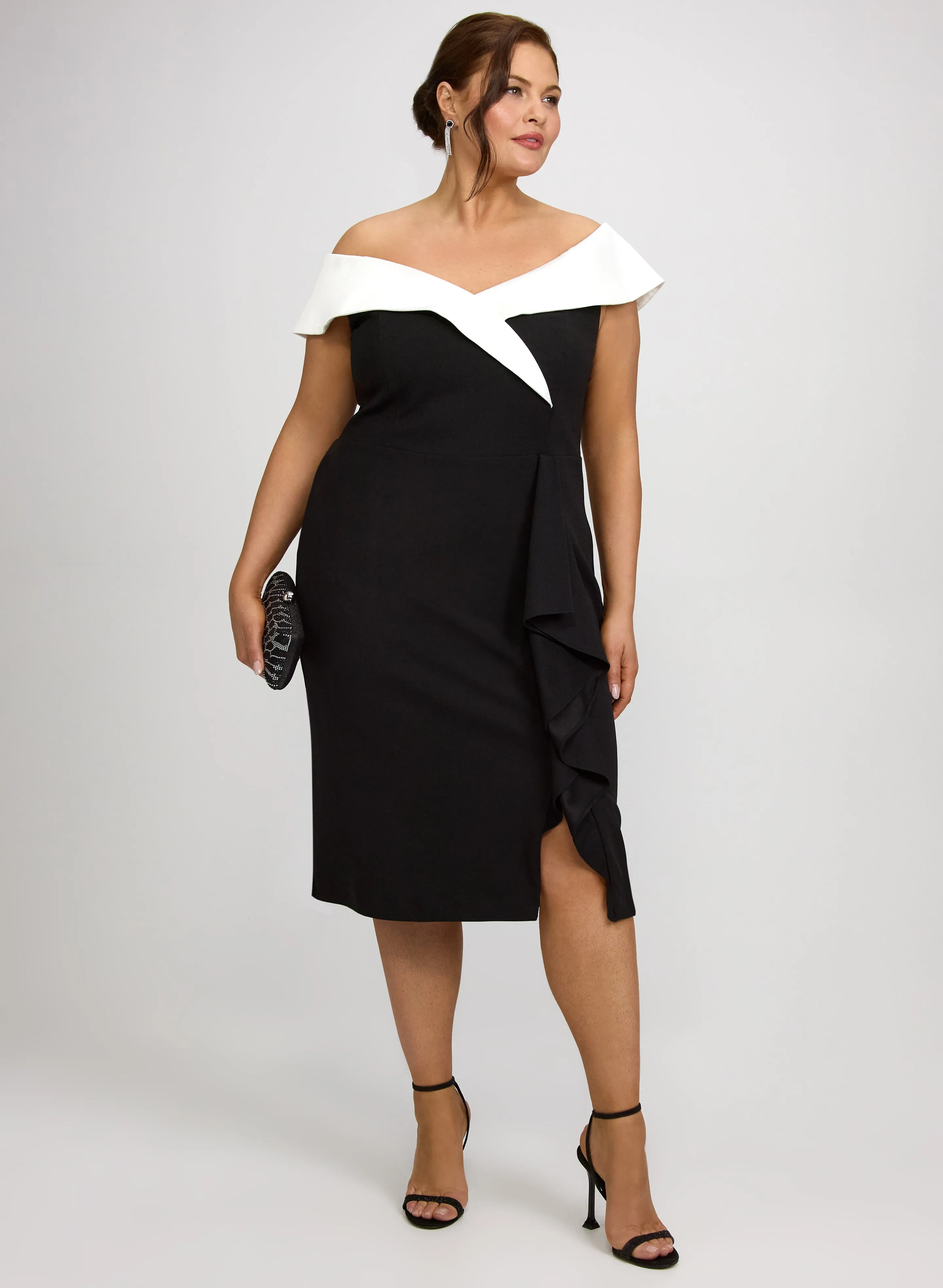 Laura Off-The-Shoulder Fitted Dress Laura Off-The-Shoulder Fitted Dress - Image 1